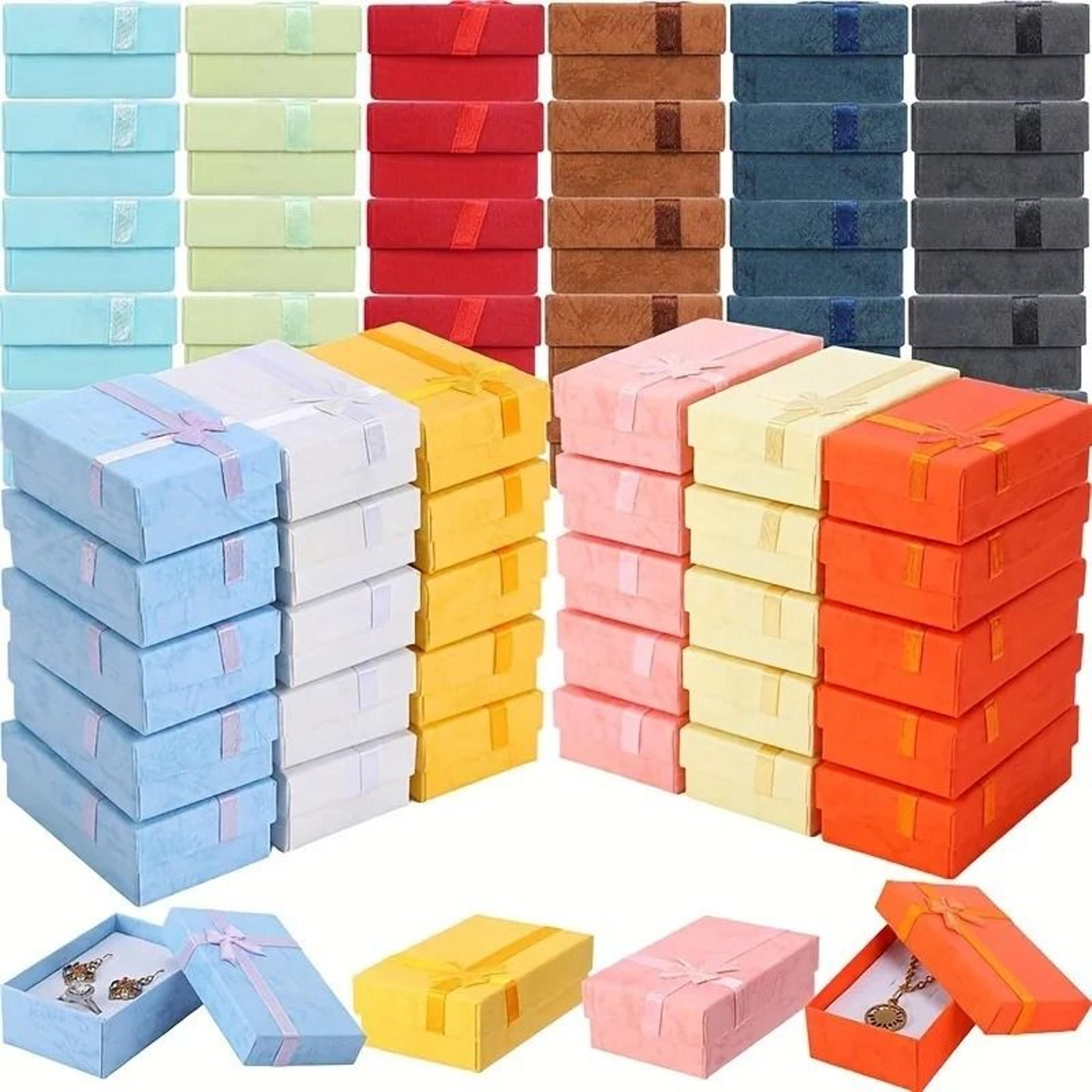 assorted jewelry set display box – high-performance packaging for necklaces, earrings & rings (24pcs/lot)