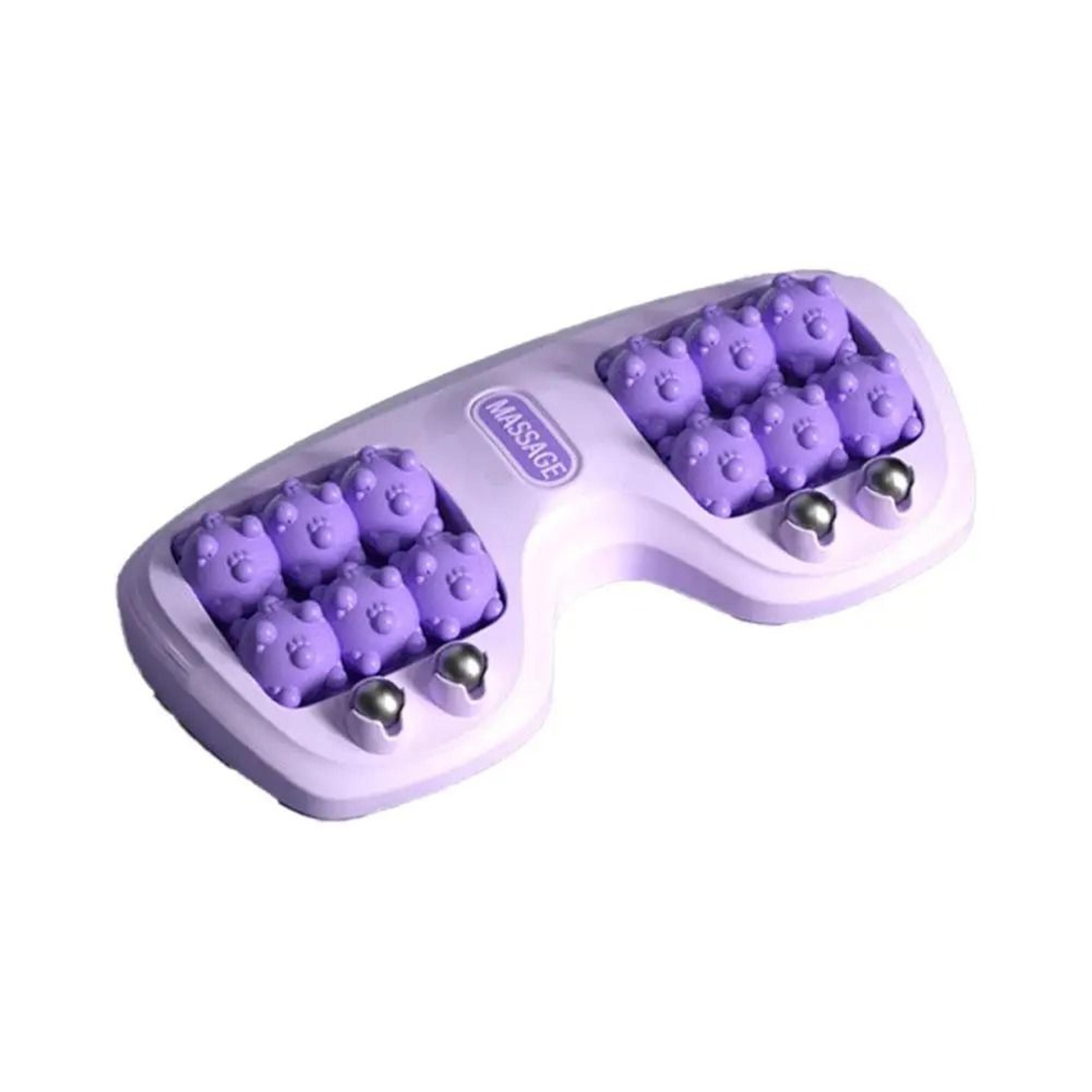 purple multi-point foot roller massager – high-performance deep therapy with magnetic beads