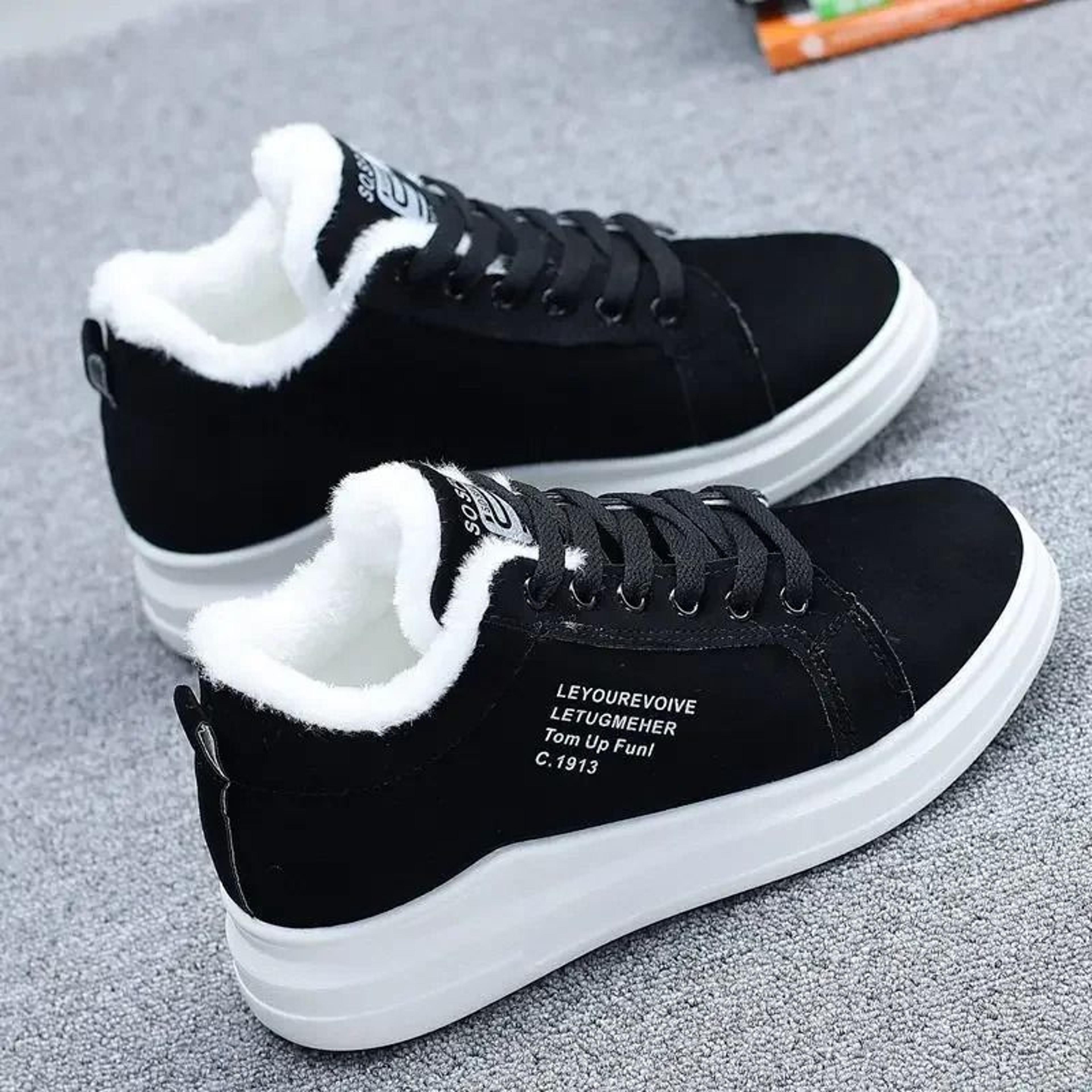 winter ankle snow boots – high-performance plush-lined pu leather shoes & warm sneakers