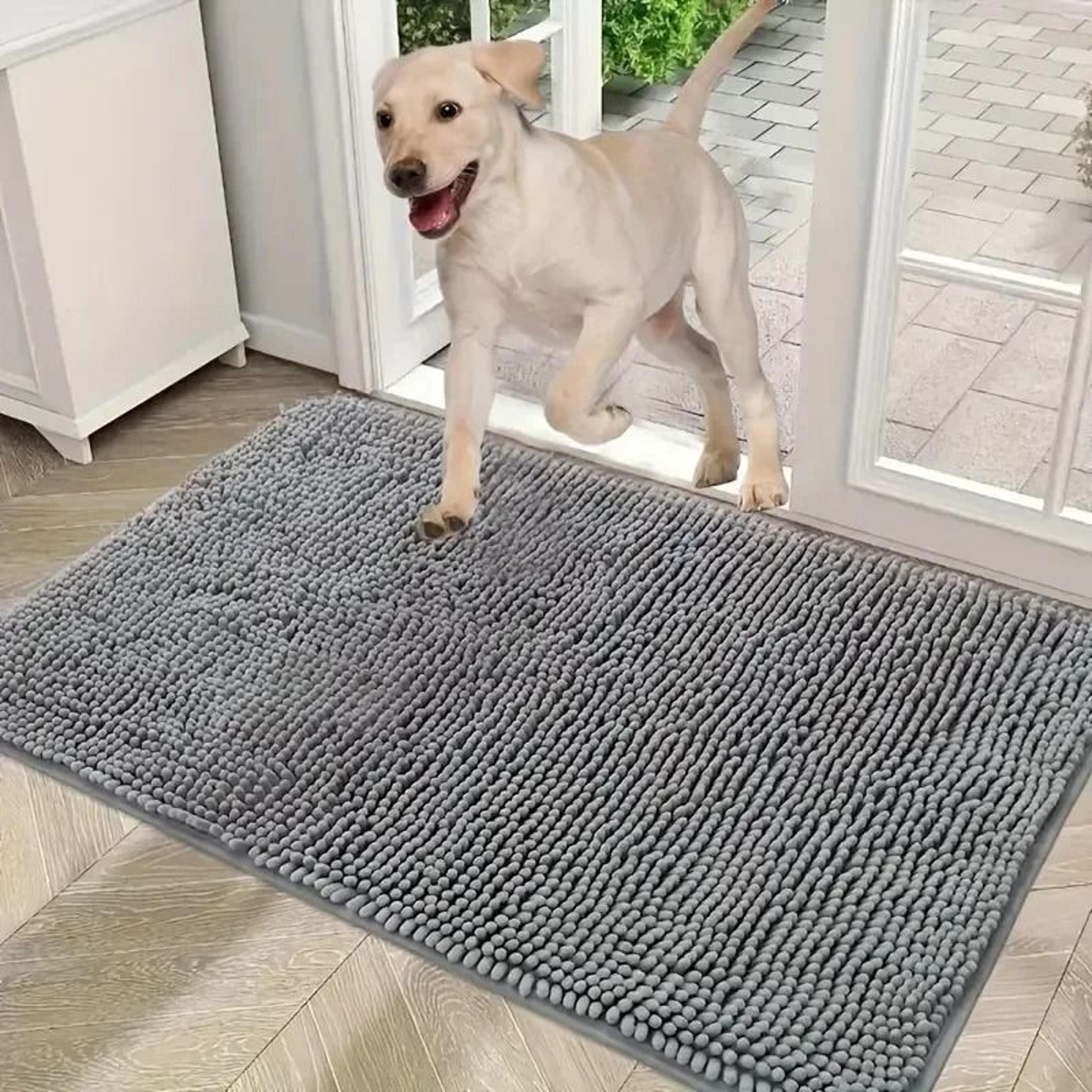 microfiber muddy paws dog doormat – high-performance absorbent & quick-drying pet mat