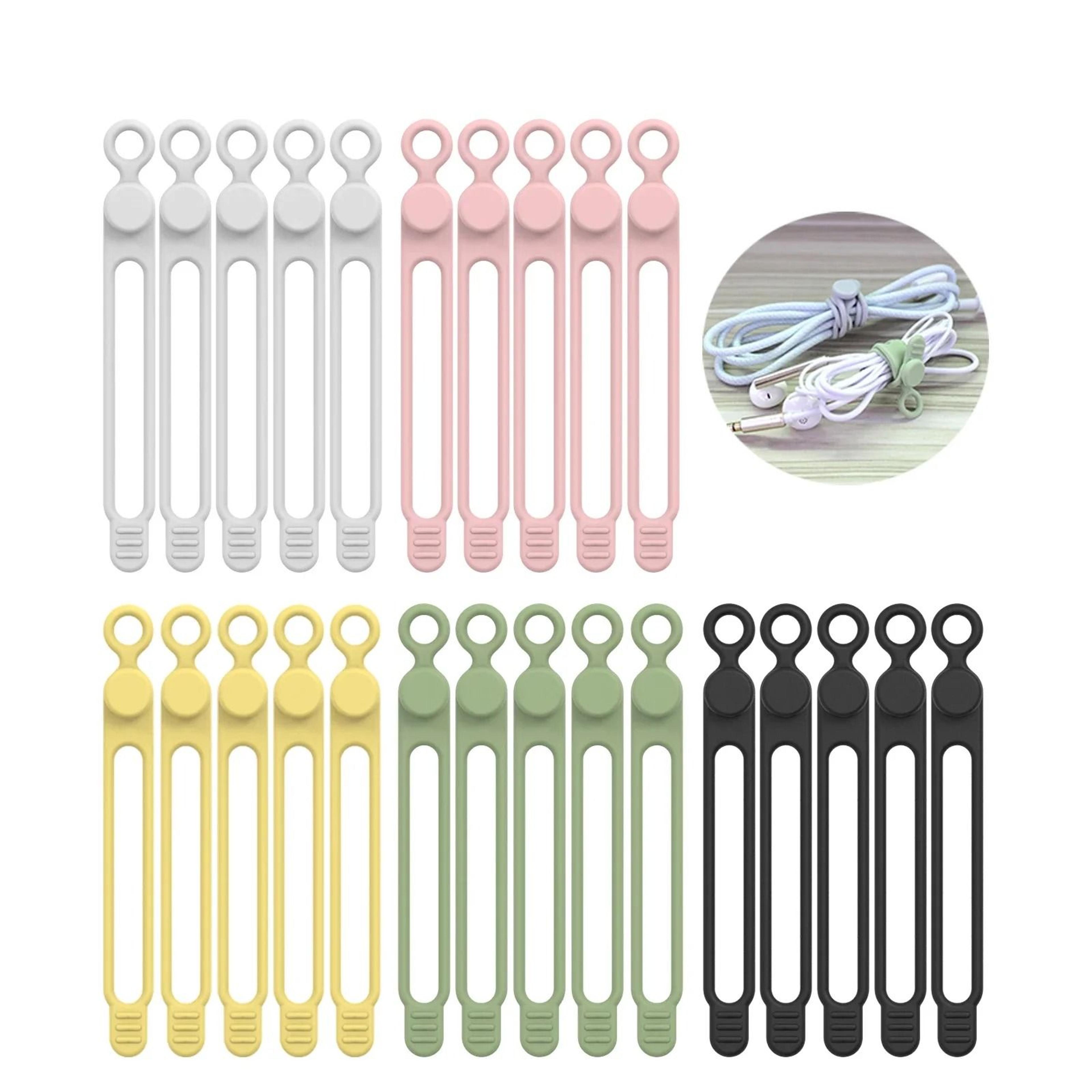 silicone travel cable ties – high-performance elastic cord organizer & reusable wire straps