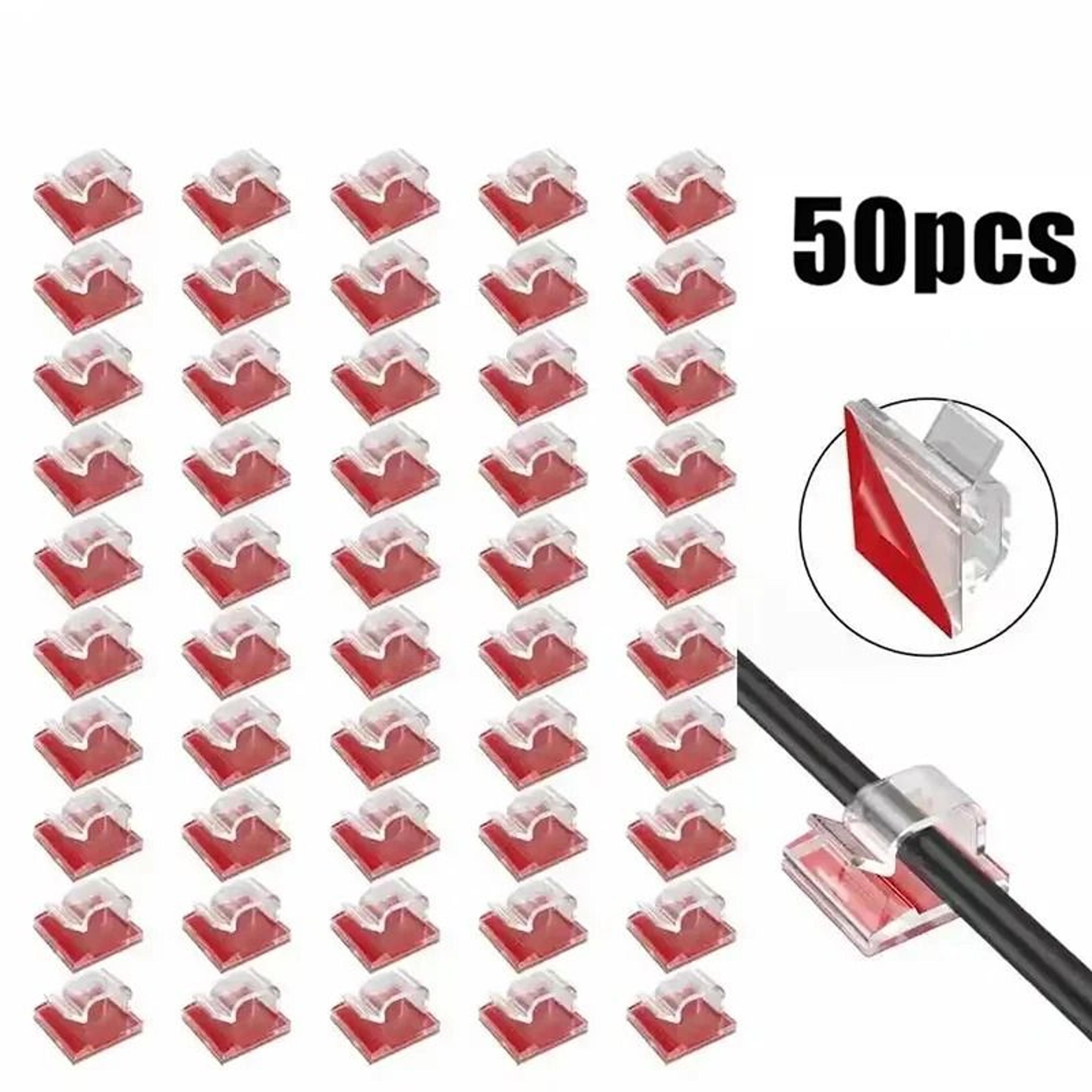 pro-series adhesive cable management clips – high-performance desk clamp & cord protector set
