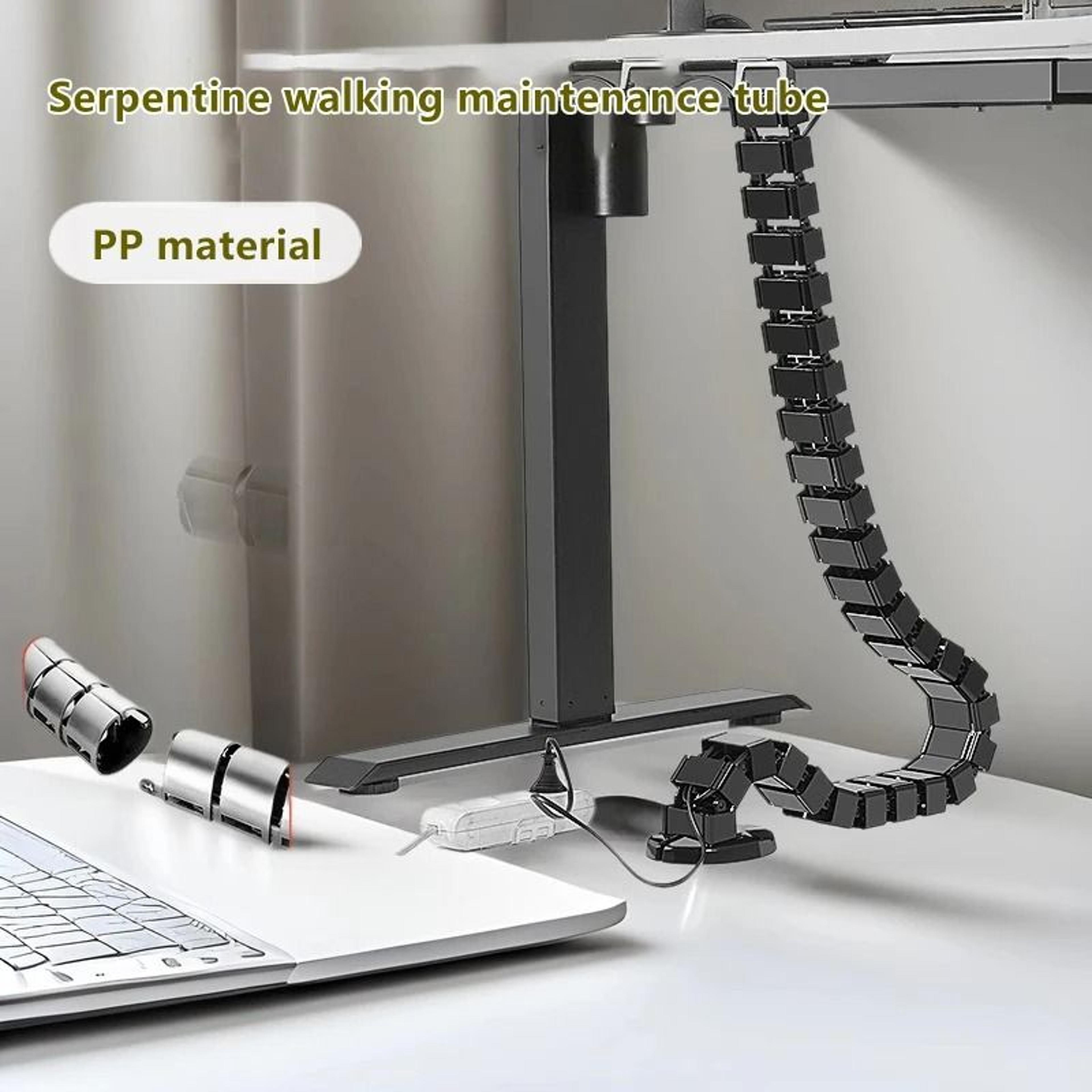78cm workplace cable spinal cord – high-performance under-desk snake wire defense pipe