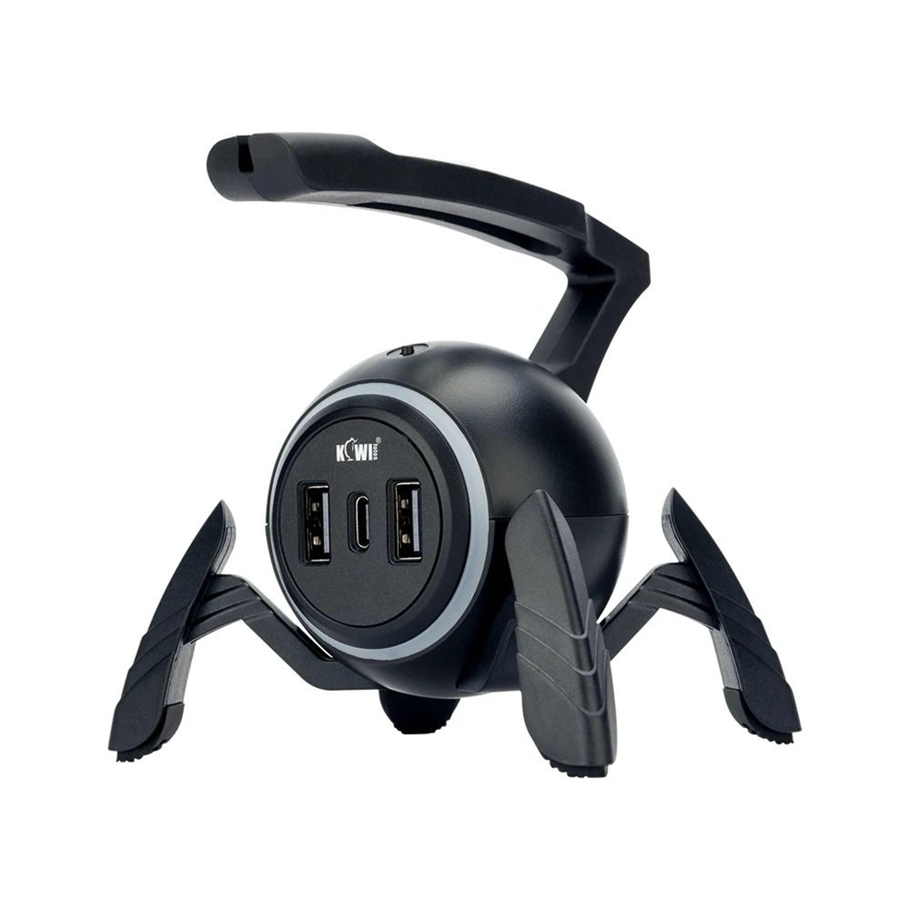 spider rgb mouse bungee – high-performance gaming cord holder with usb hub & type-c integration