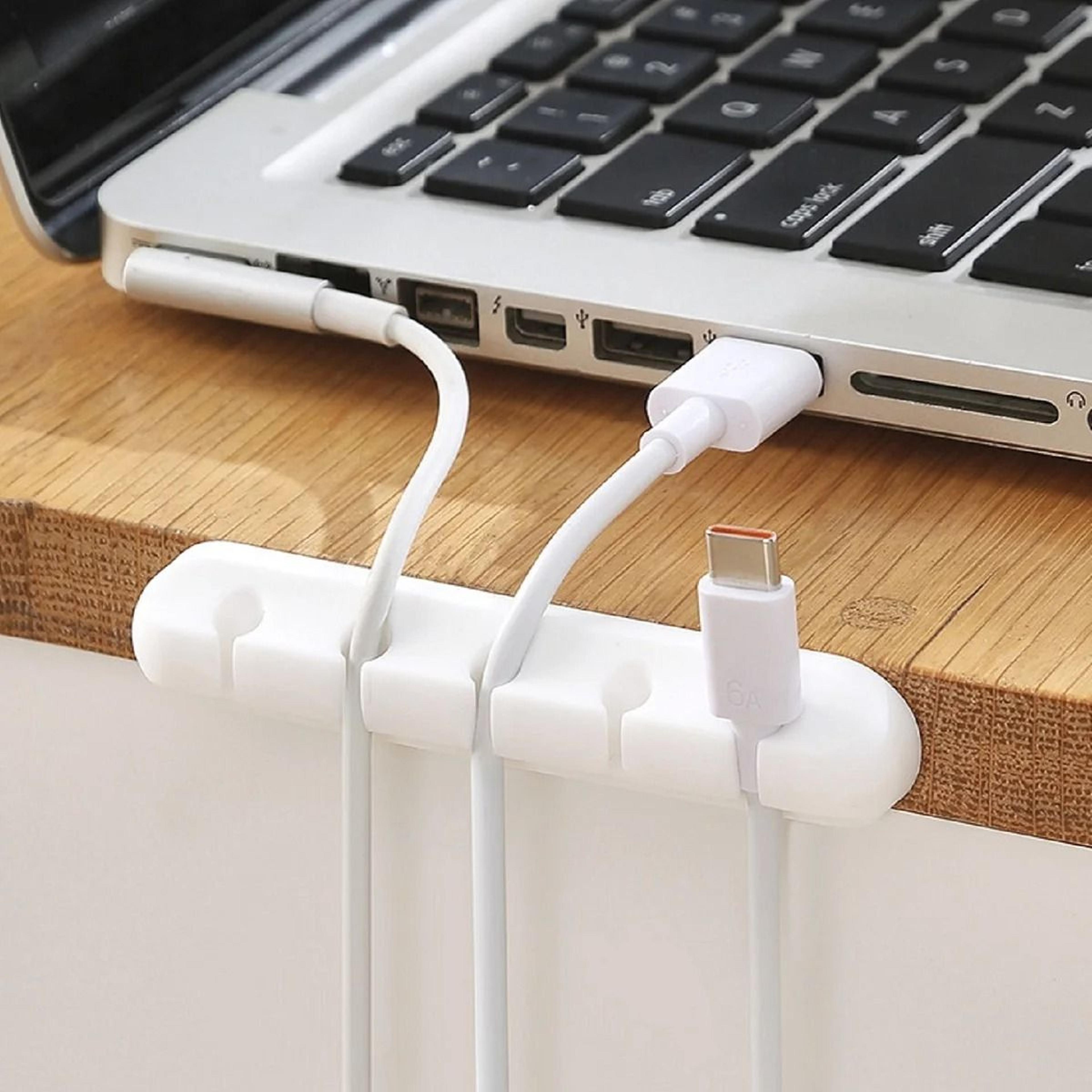 silicone cable holder clips – high-performance self-adhesive usb management & wire organizer