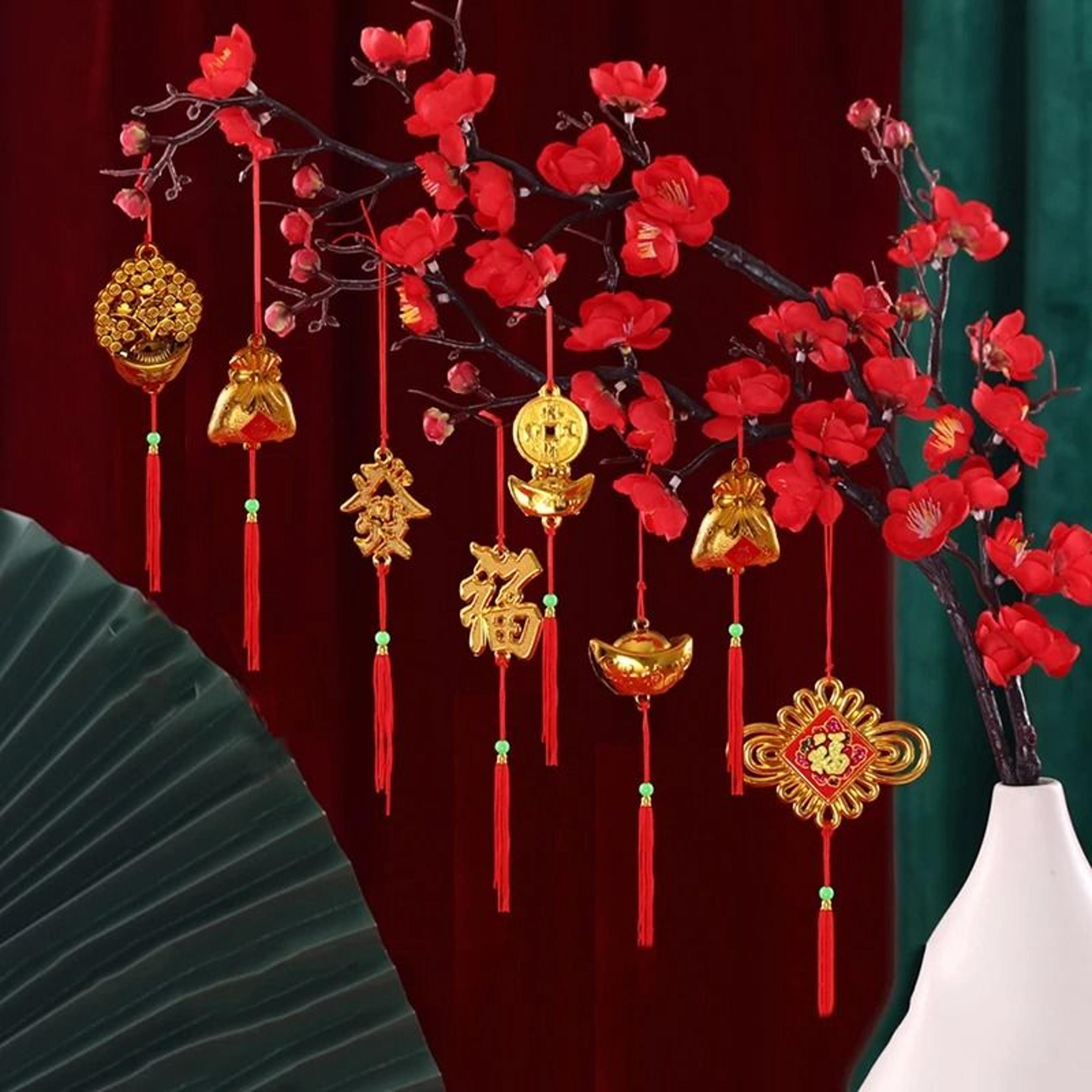 gold tassel chinese new year pendants – high-performance 2025 lucky bonsai decorations & festive ornaments