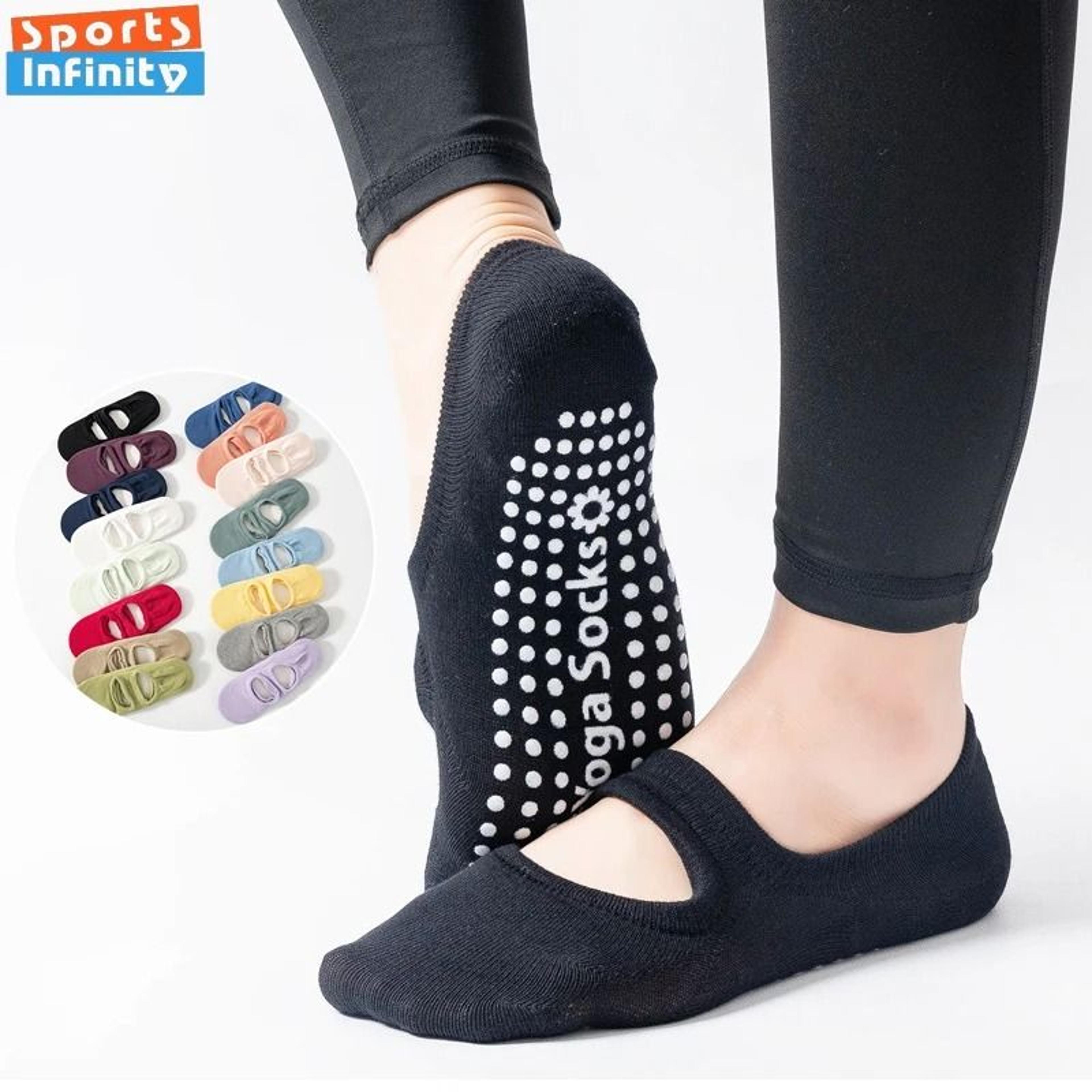 silicone anti slip backless yoga socks women pilates indoor dance ballet fitness sports socks