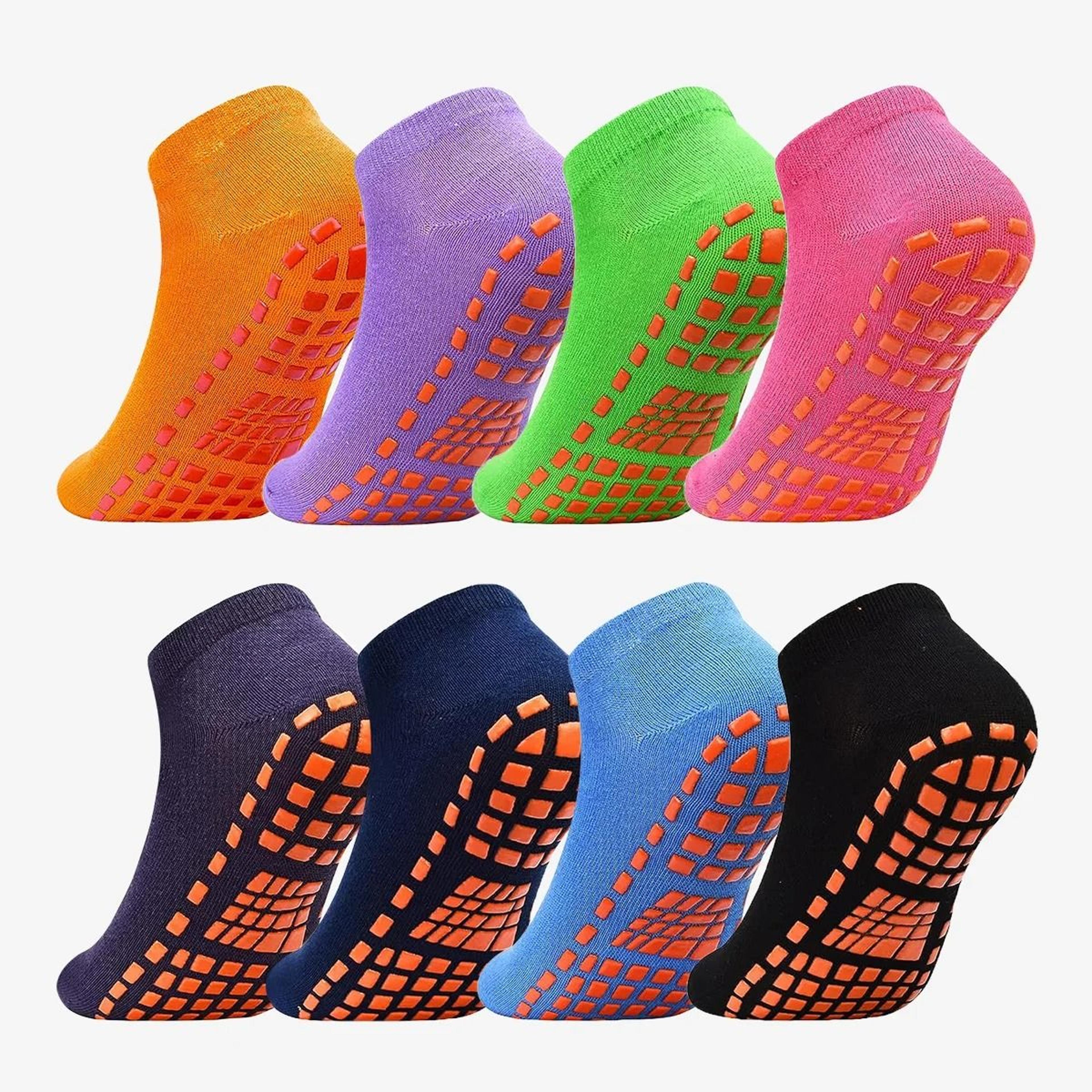 unisex silicone non slip grip trampoline socks yoga pilates hospital indoor sports socks