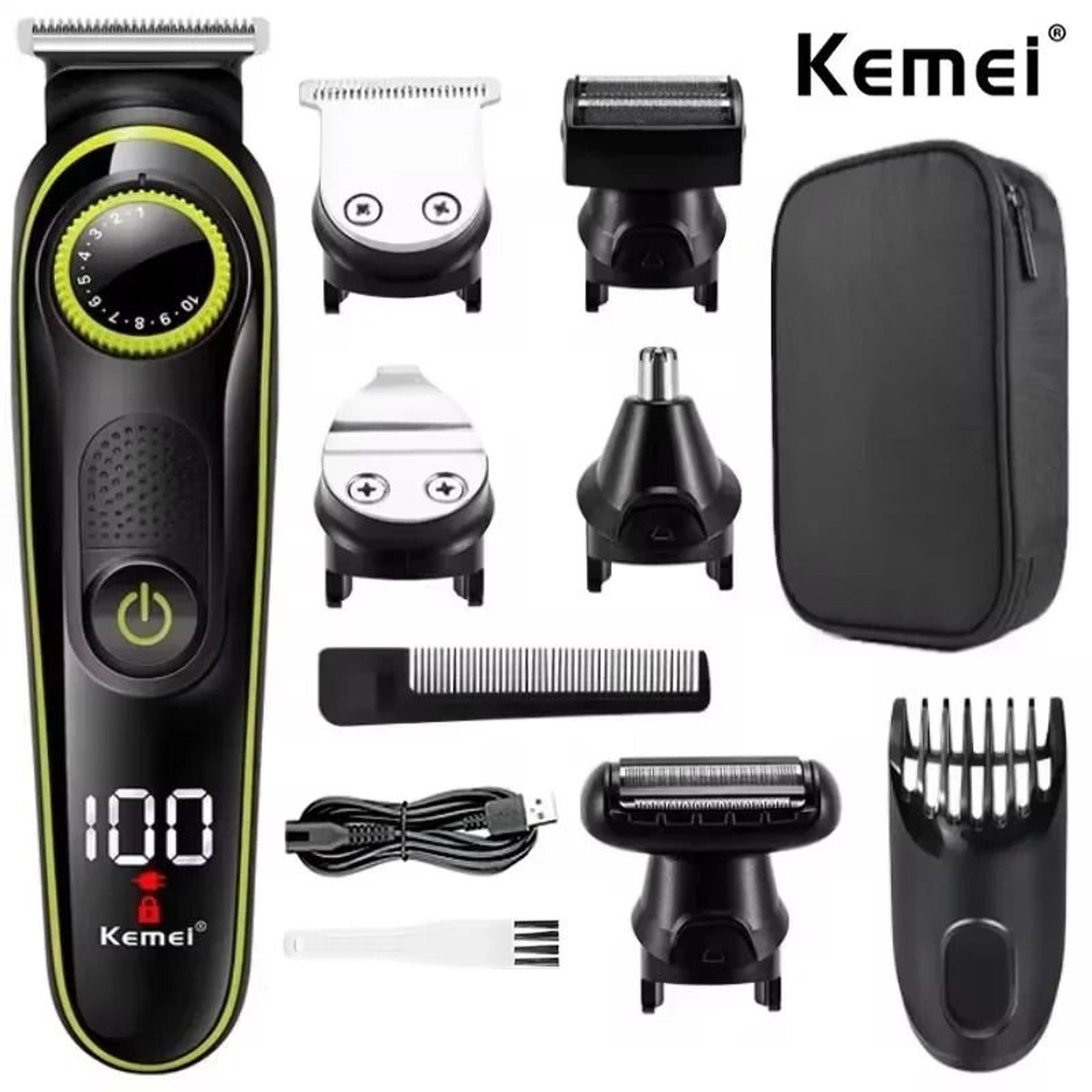 kemei 696 electric hair clipper | 5-in-1 professional multifunctional trimmer and men's razor