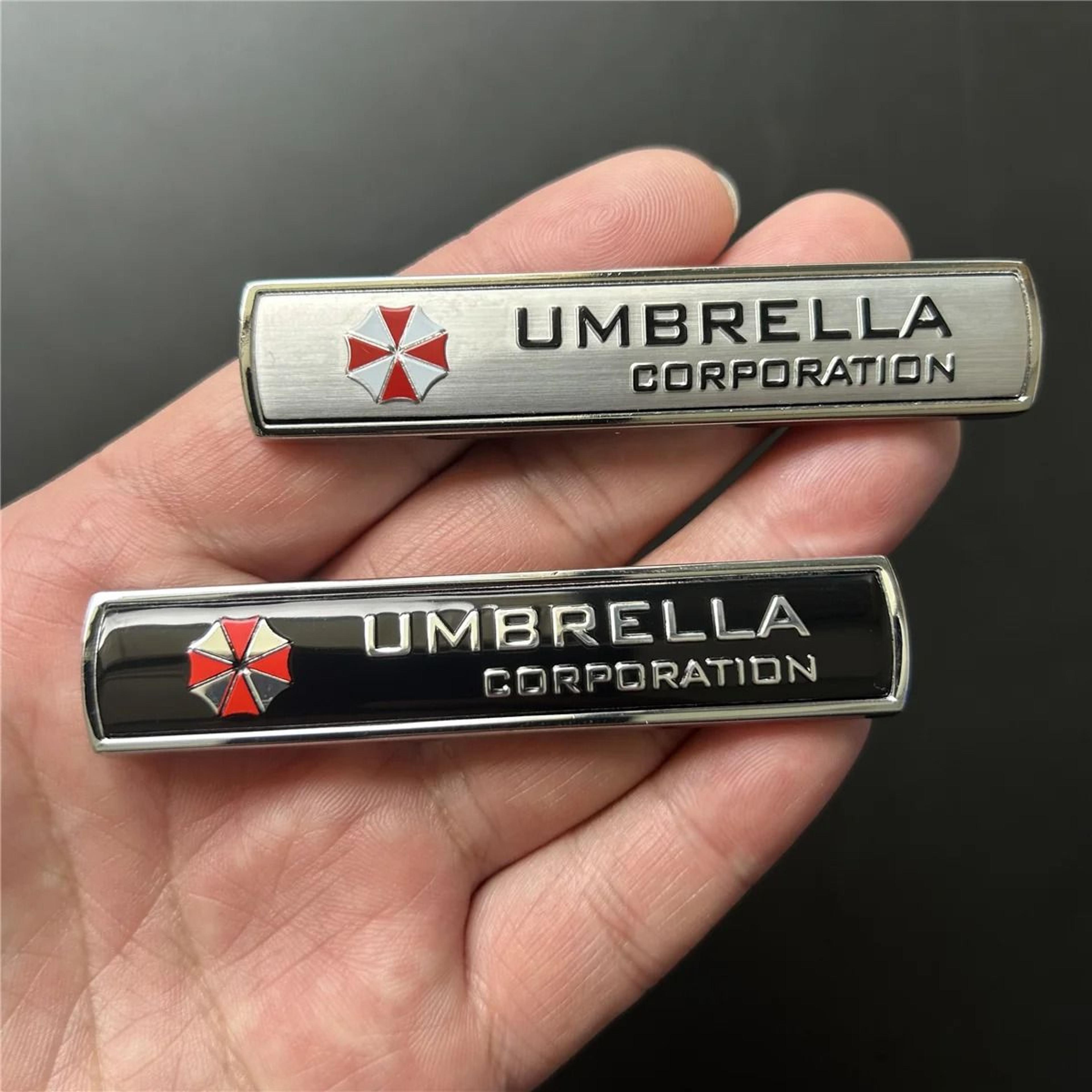 3d aluminum alloy umbrella corporation car sticker | resident evil inspired auto emblem badge