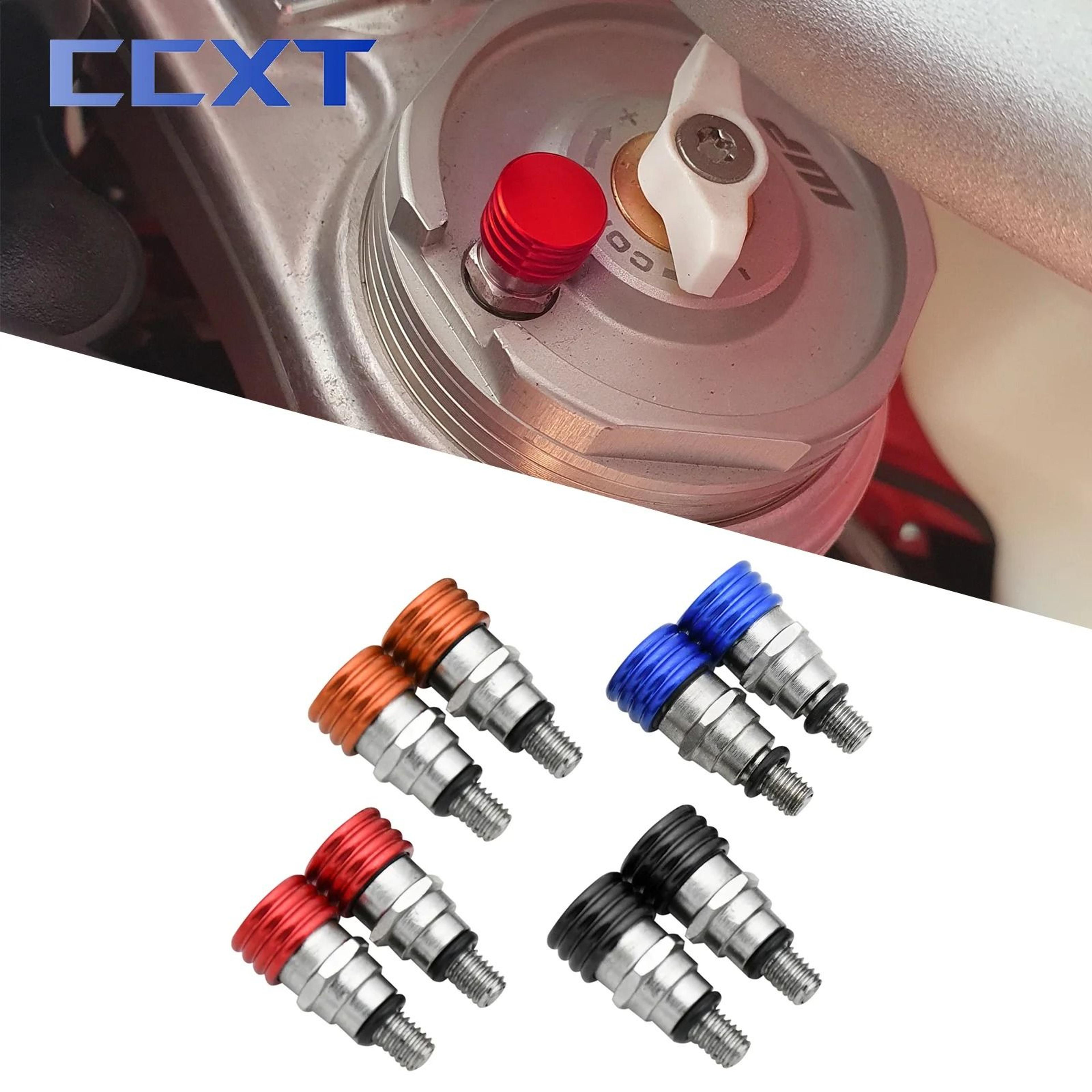 m4x0.7 motorcycle fork air bleeder valves | professional motocross suspension pressure relief for ktm & xc