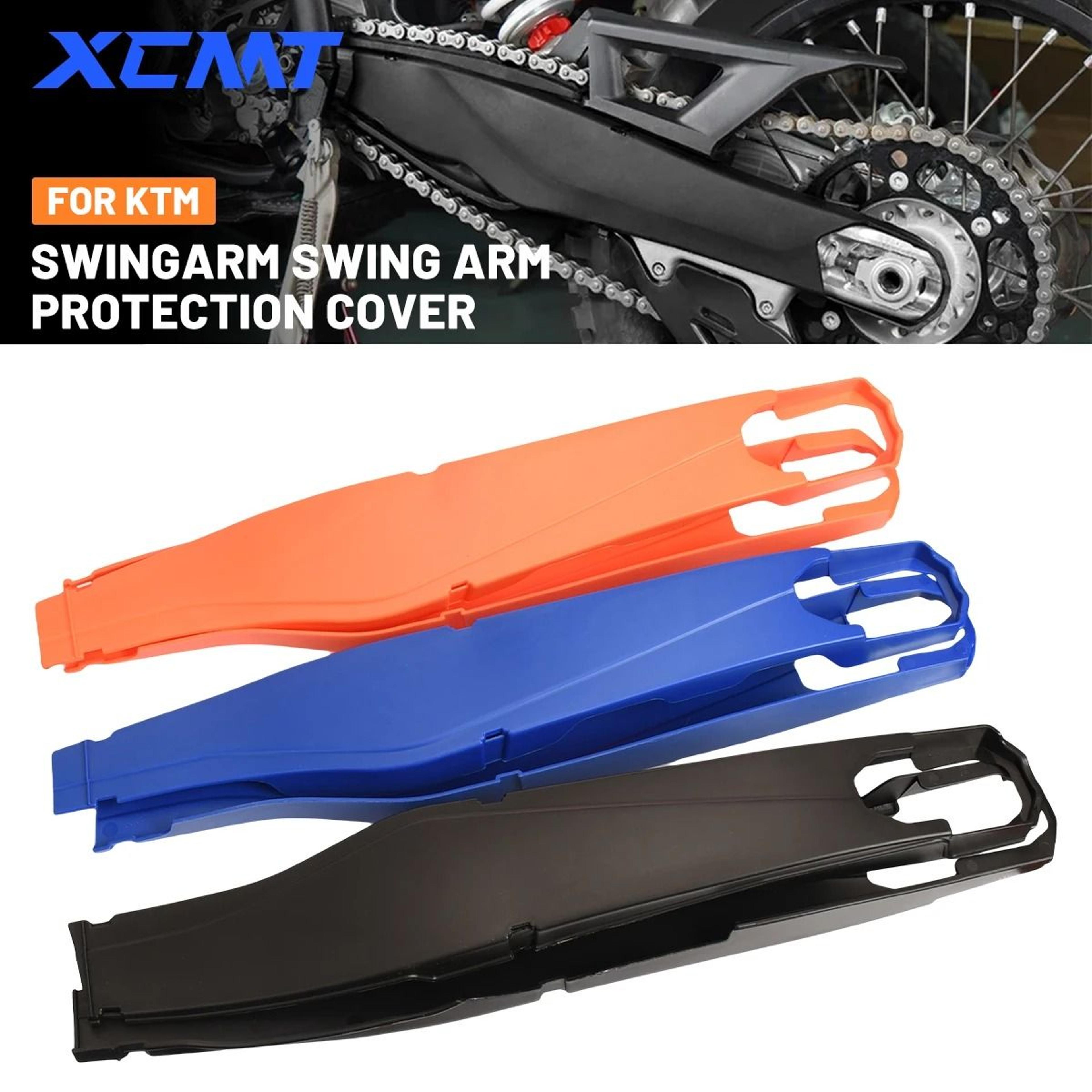 professional motorcycle swingarm protector | heavy-duty swing arm guard for ktm sx, sxf, exc & xc series