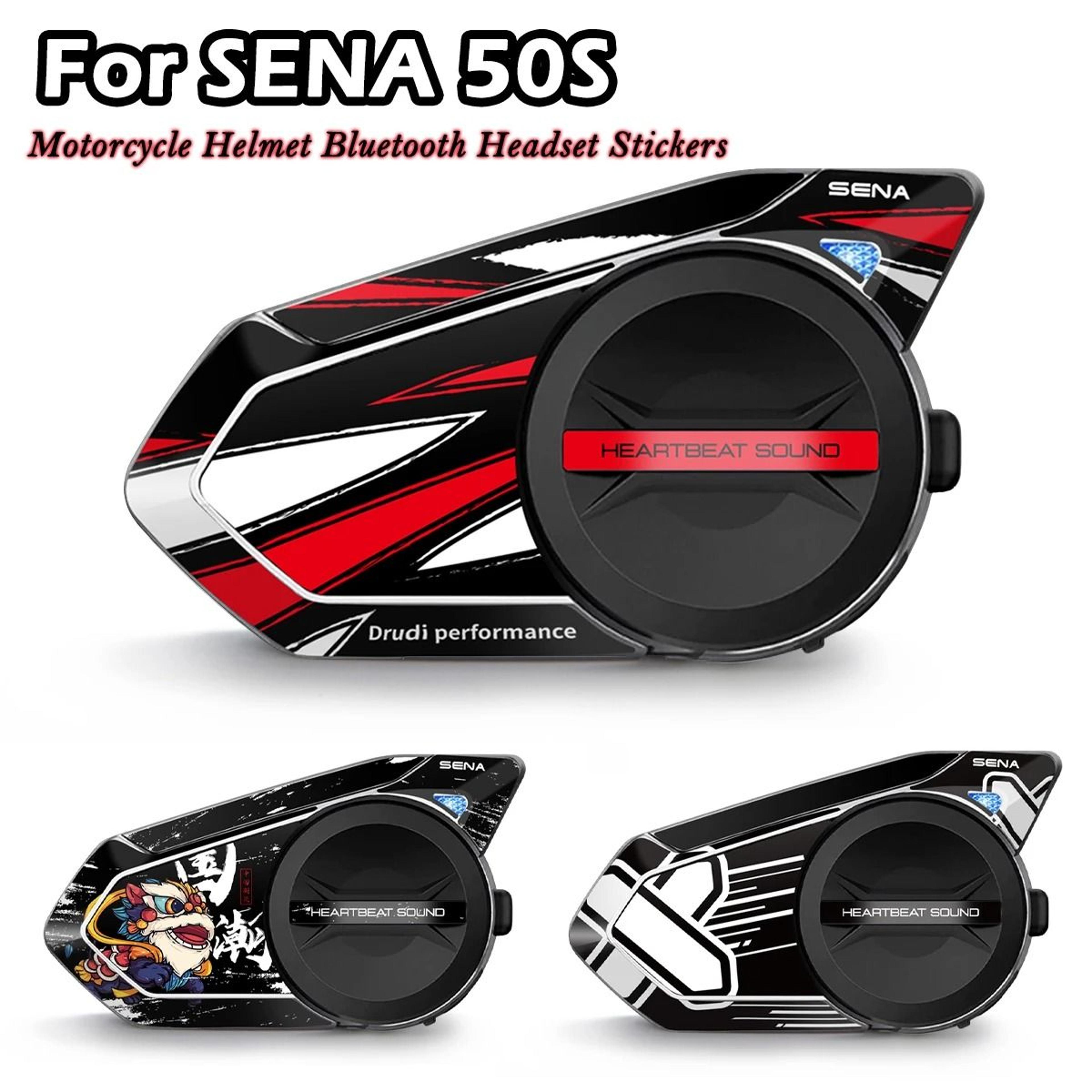 sena 50s bluetooth headset decorative stickers | premium protective decals & aesthetic accessories