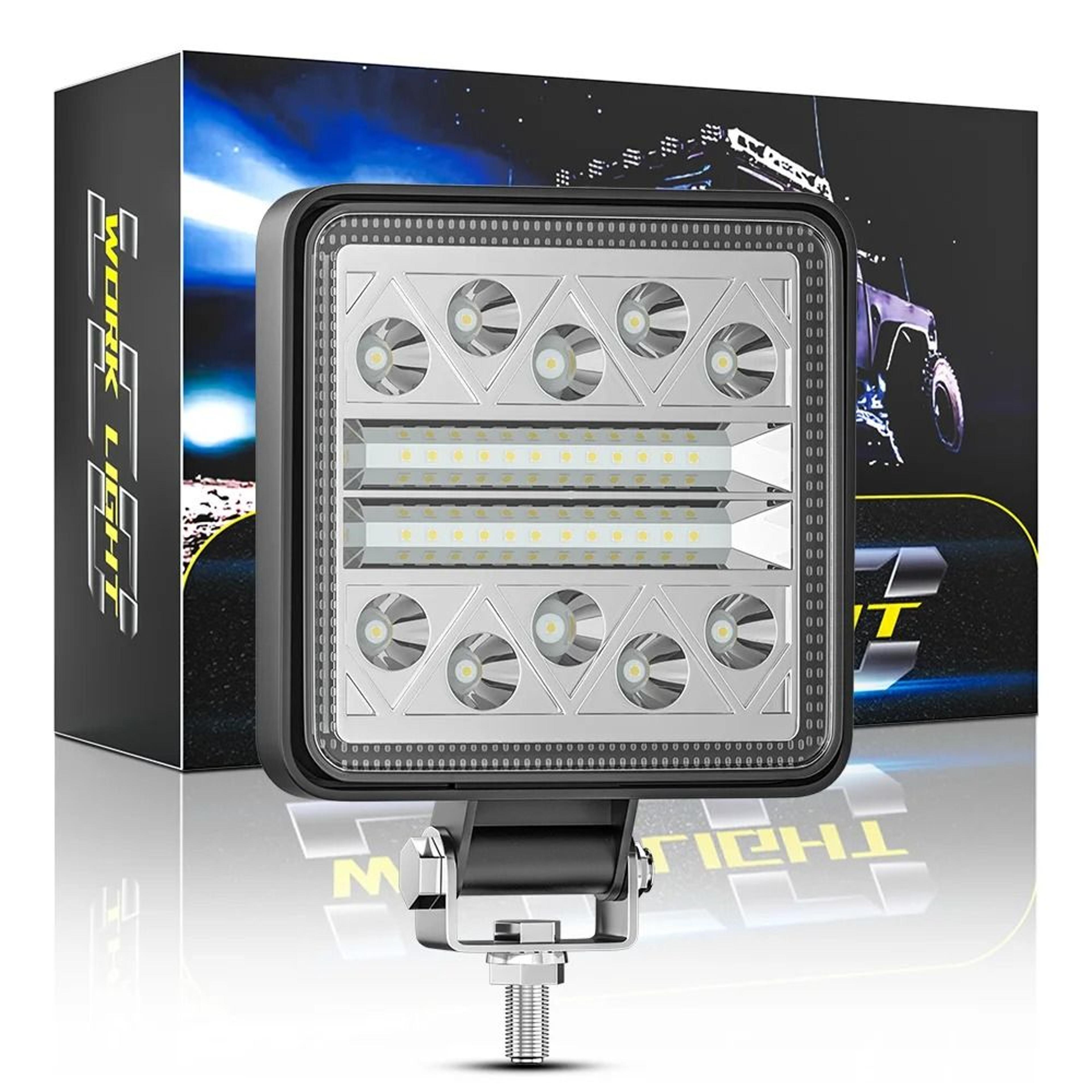 102w high-intensity led work light | ip65 waterproof spot & flood combo for trucks & tractors
