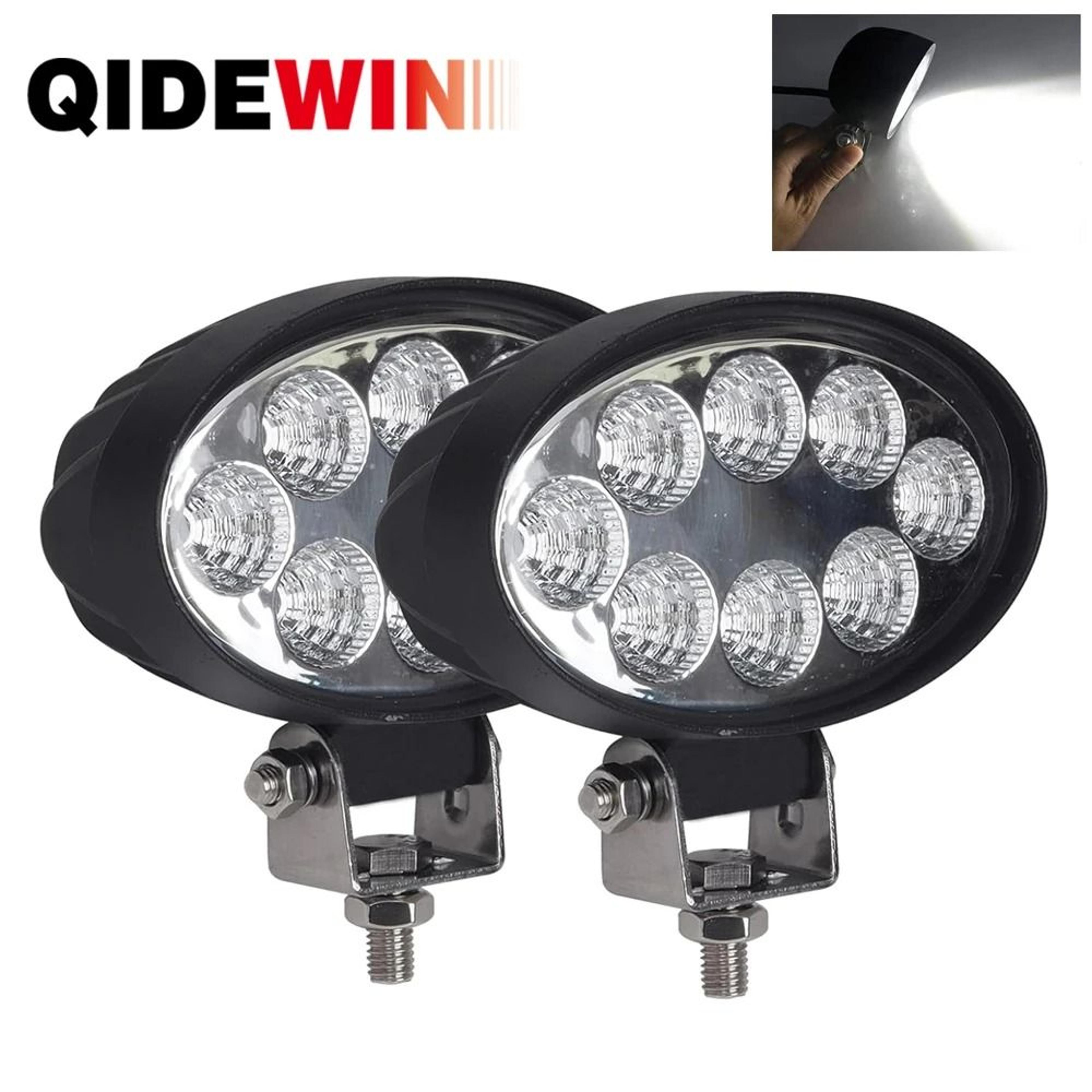 oval led tractor headlight & work light | high-intensity flood lamp for john deere, kubota & farm equipment