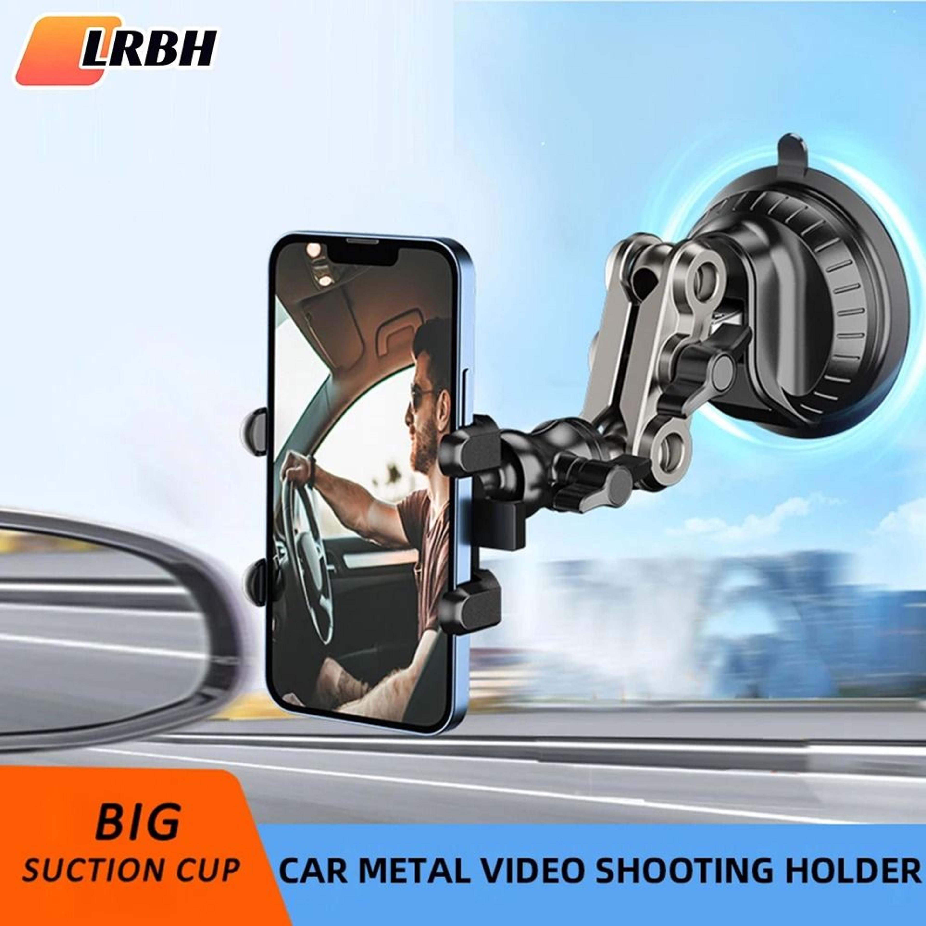universal magic arm suction car mount | high-stability phone holder for vlog shooting & video recording