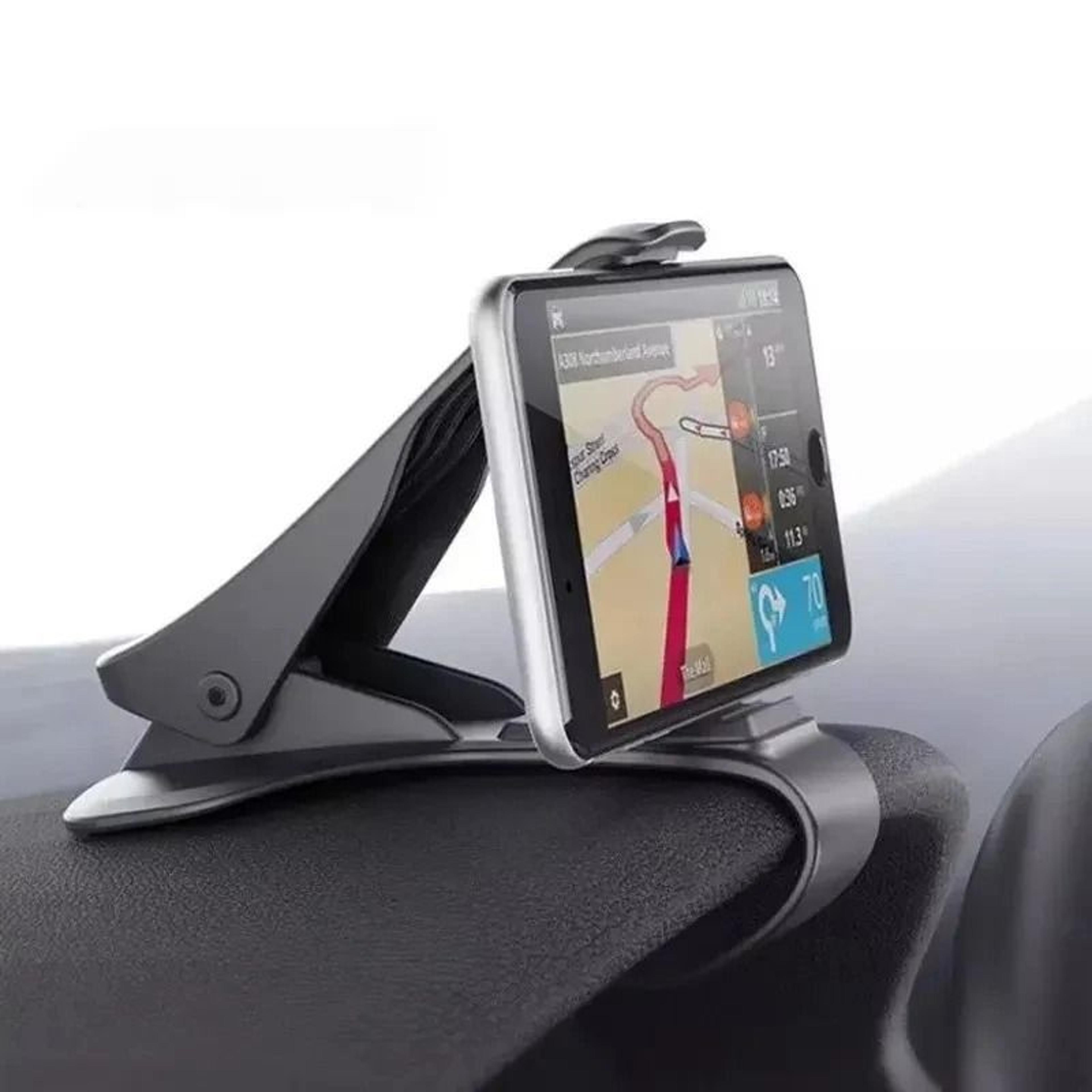 universal car dashboard clip phone mount | high-stability gps navigation bracket & foldable stand