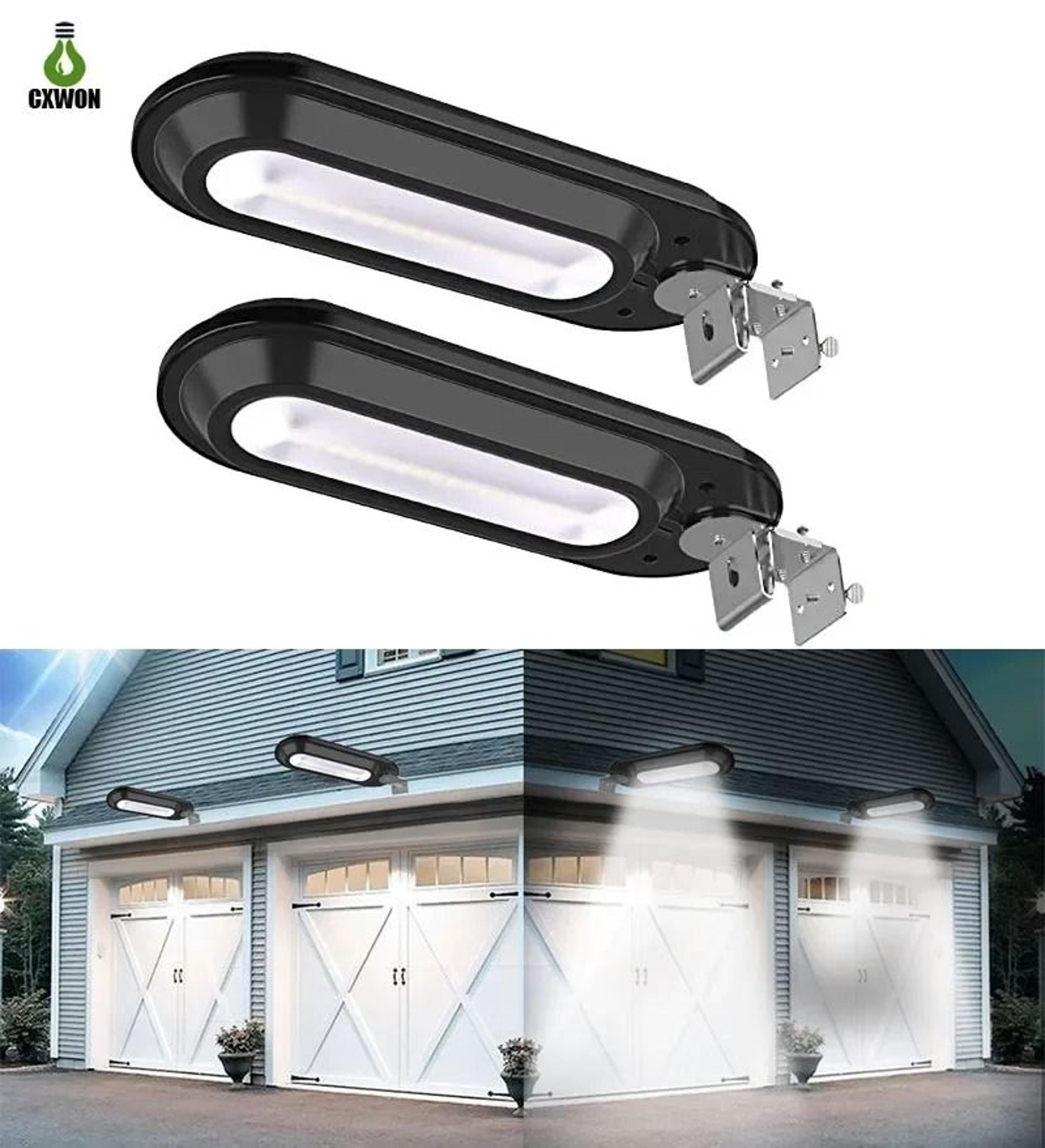 18-led solar gutter & wall light | ip65 waterproof human body induction outdoor security lamp
