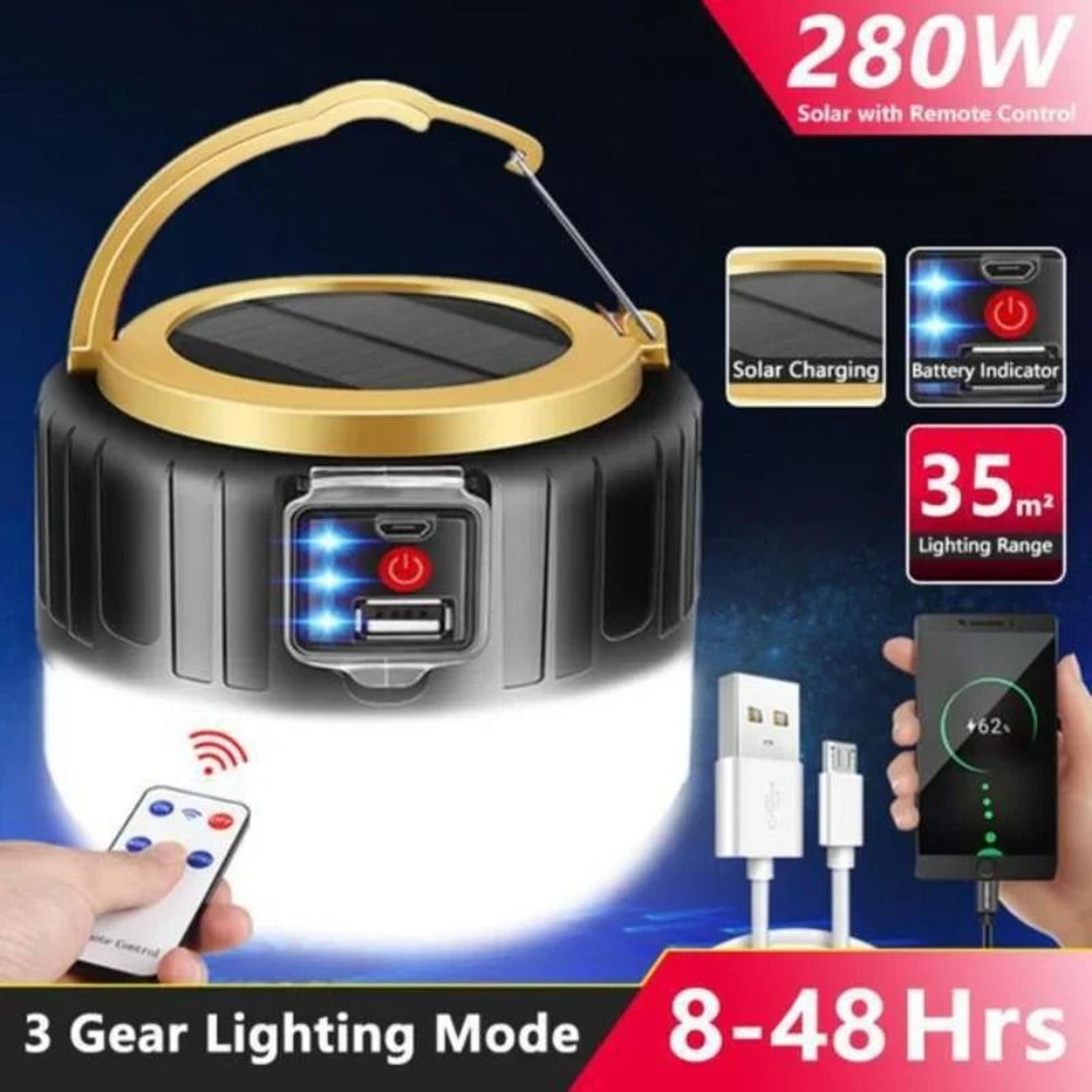portable rechargeable camping lantern | waterproof led floodlight & 7200mah power bank for outdoor exploration