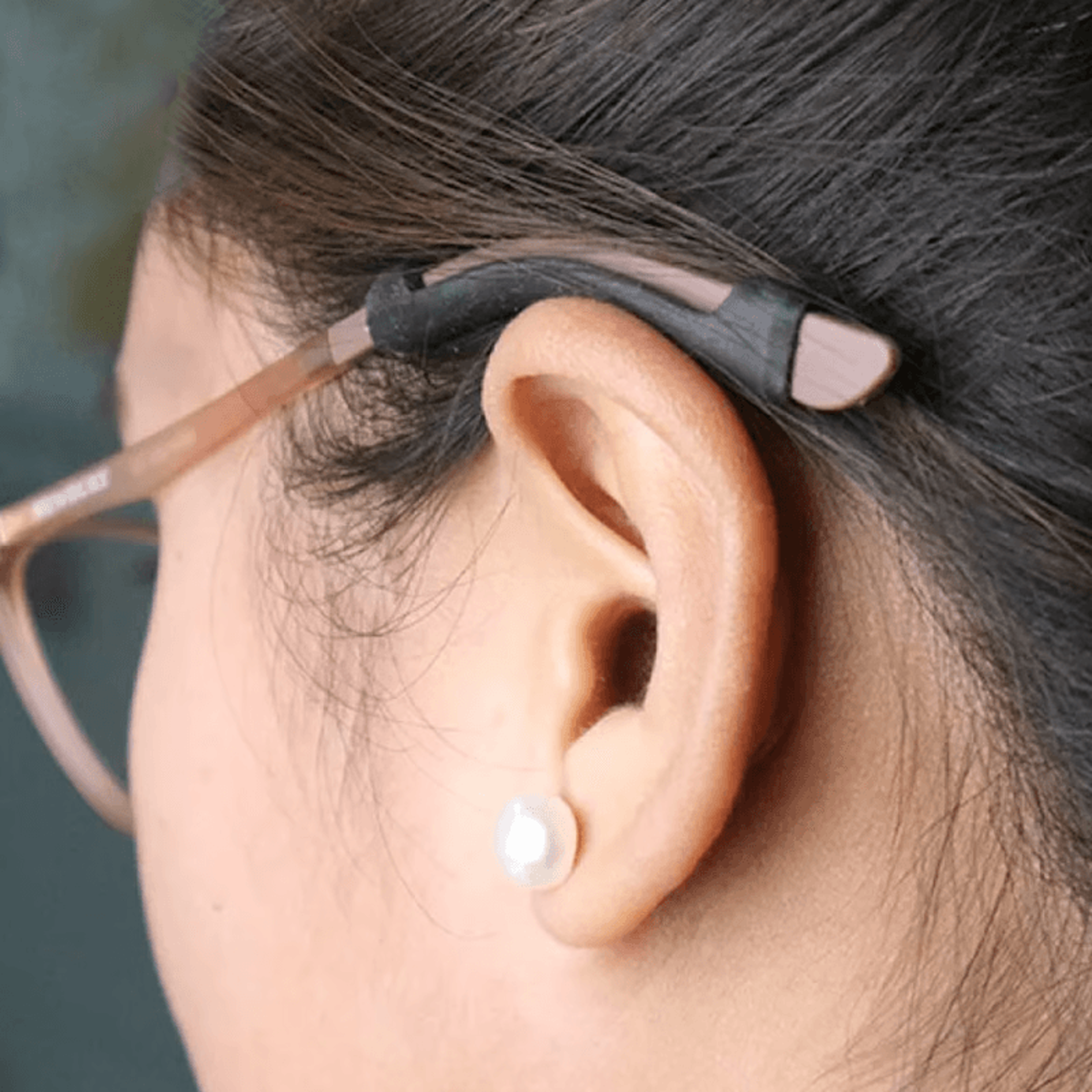 comfortable silicone temple tips for glasses, pain-free all-day wear