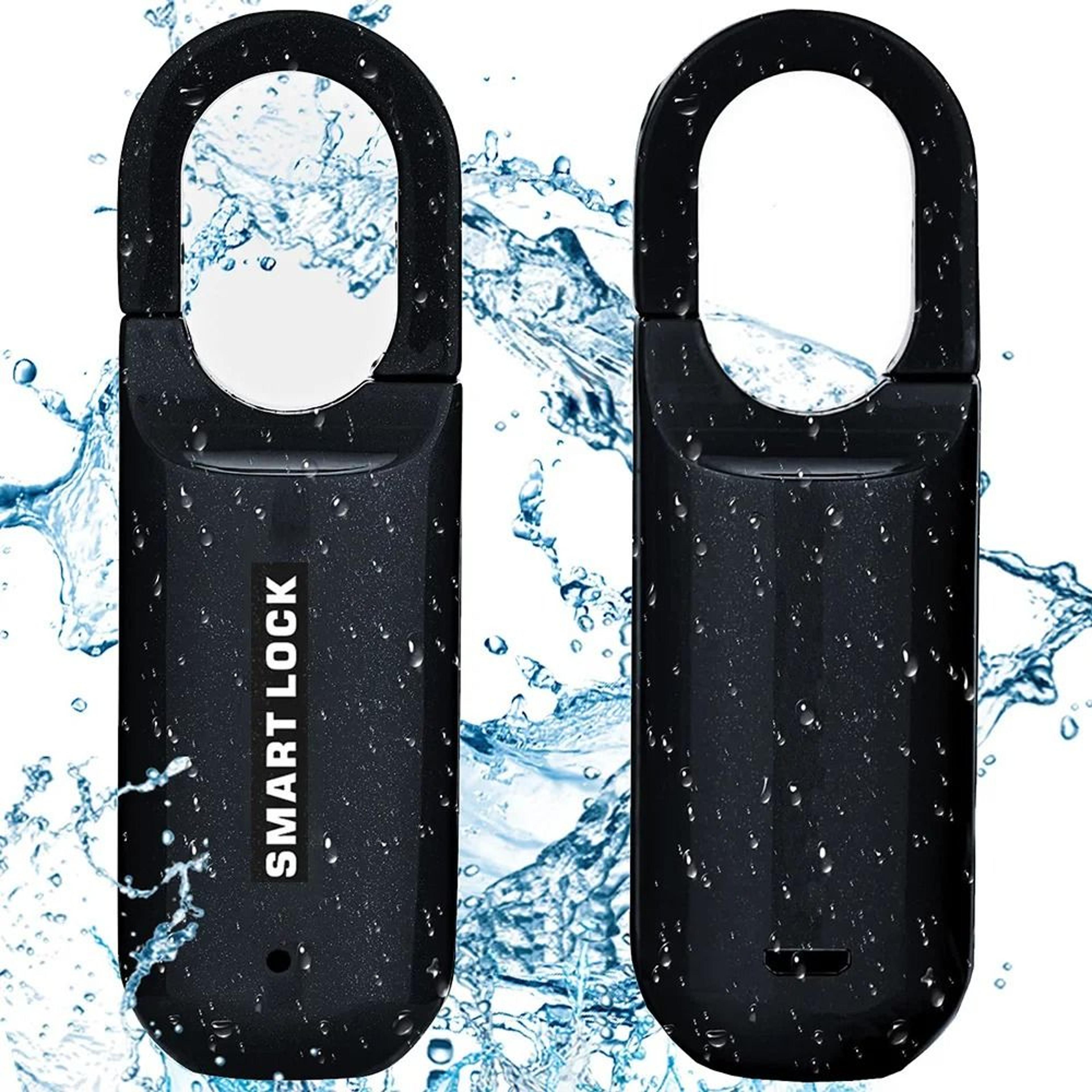 fingerprint padlock smart keyless lock | biometric rechargeable security for gym & school locker