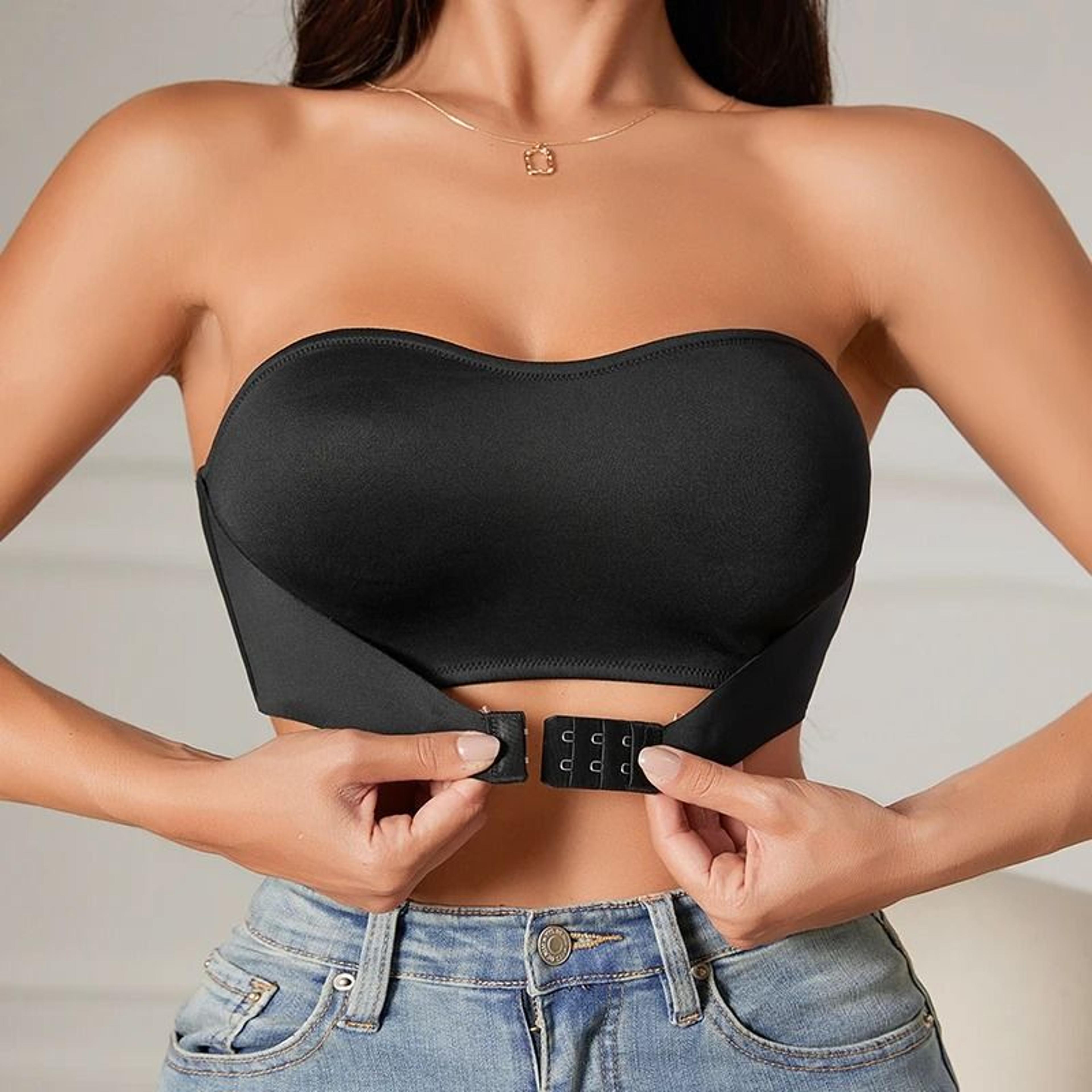 seamless ice silk strapless bra | padded anti-slip one-piece bralette | professional comfort underwear for women