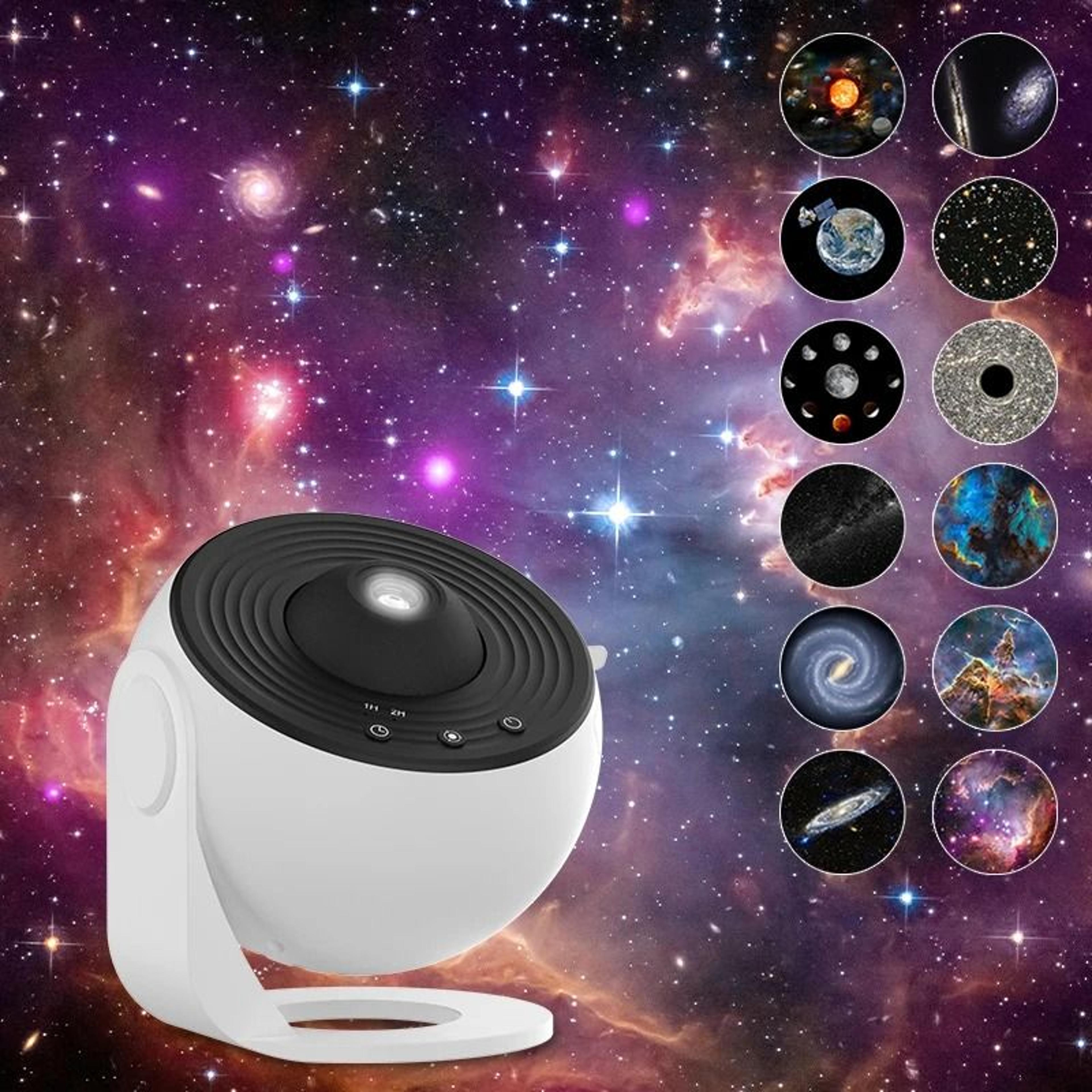night light galaxy projector starry sky 360 rotate planetarium lamp for kids bedroom