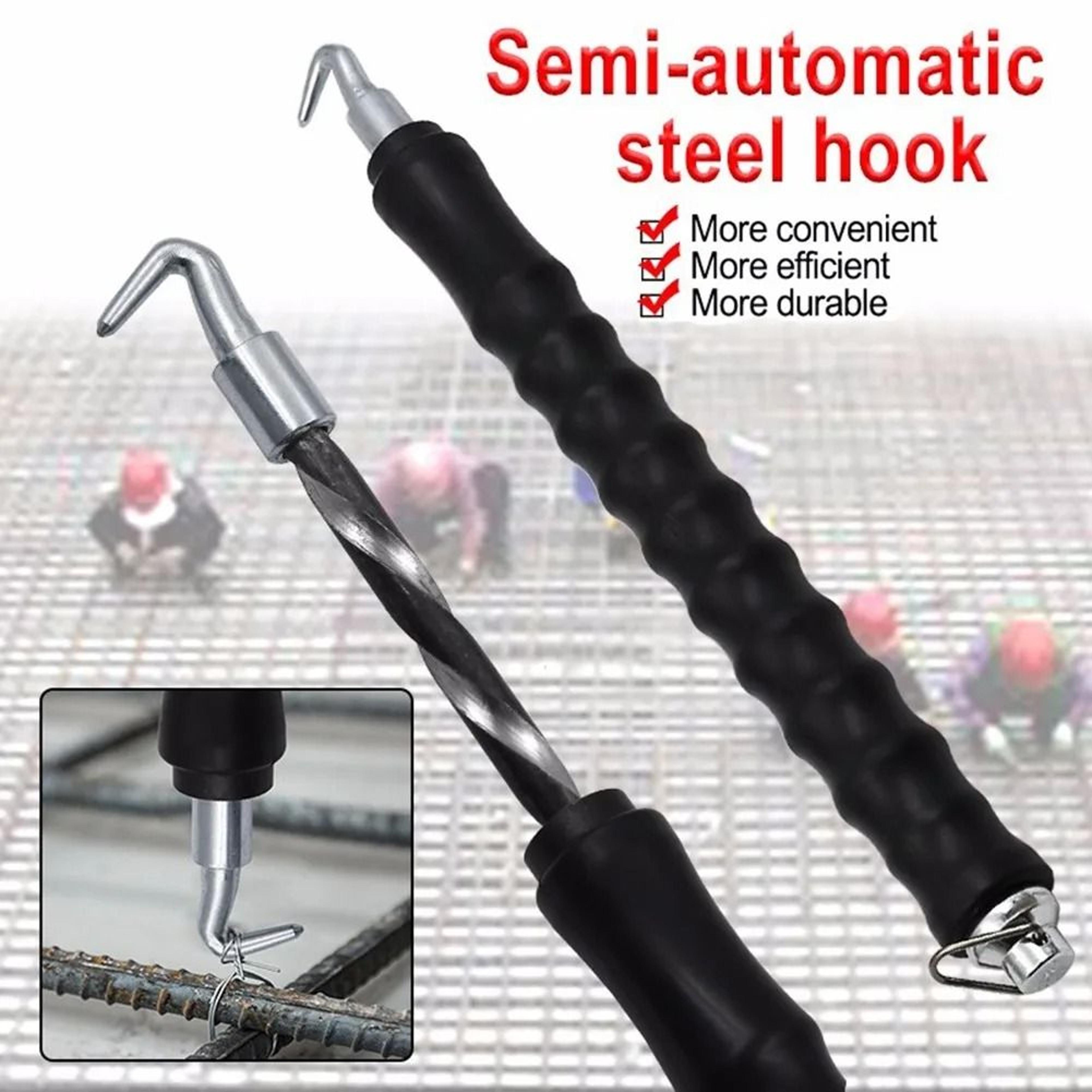 automatic rebar tie wire twister with carbon steel straight hook and ergonomic handle