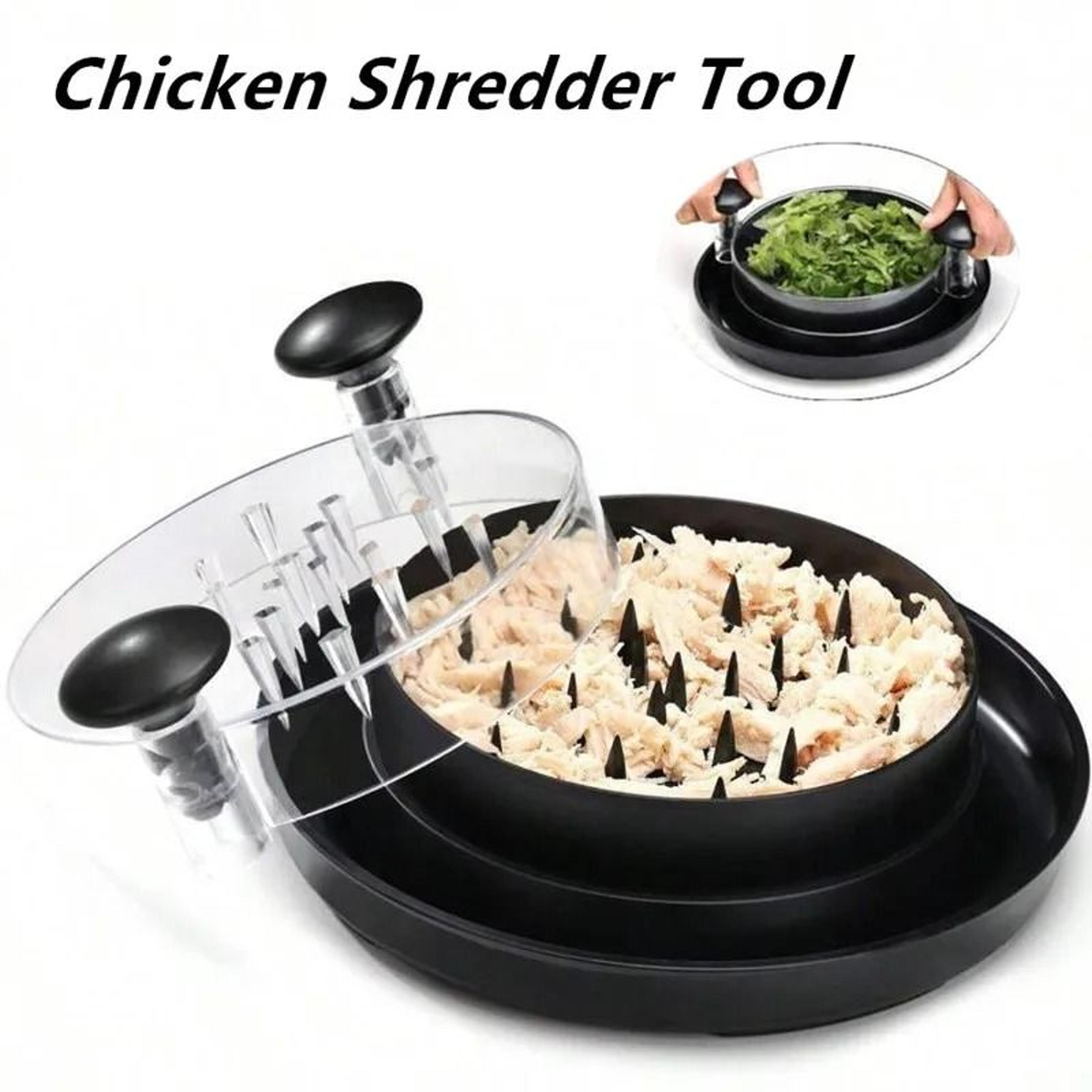 hand-torn chicken shredder tool and rapid meat mincer for kitchen preparation