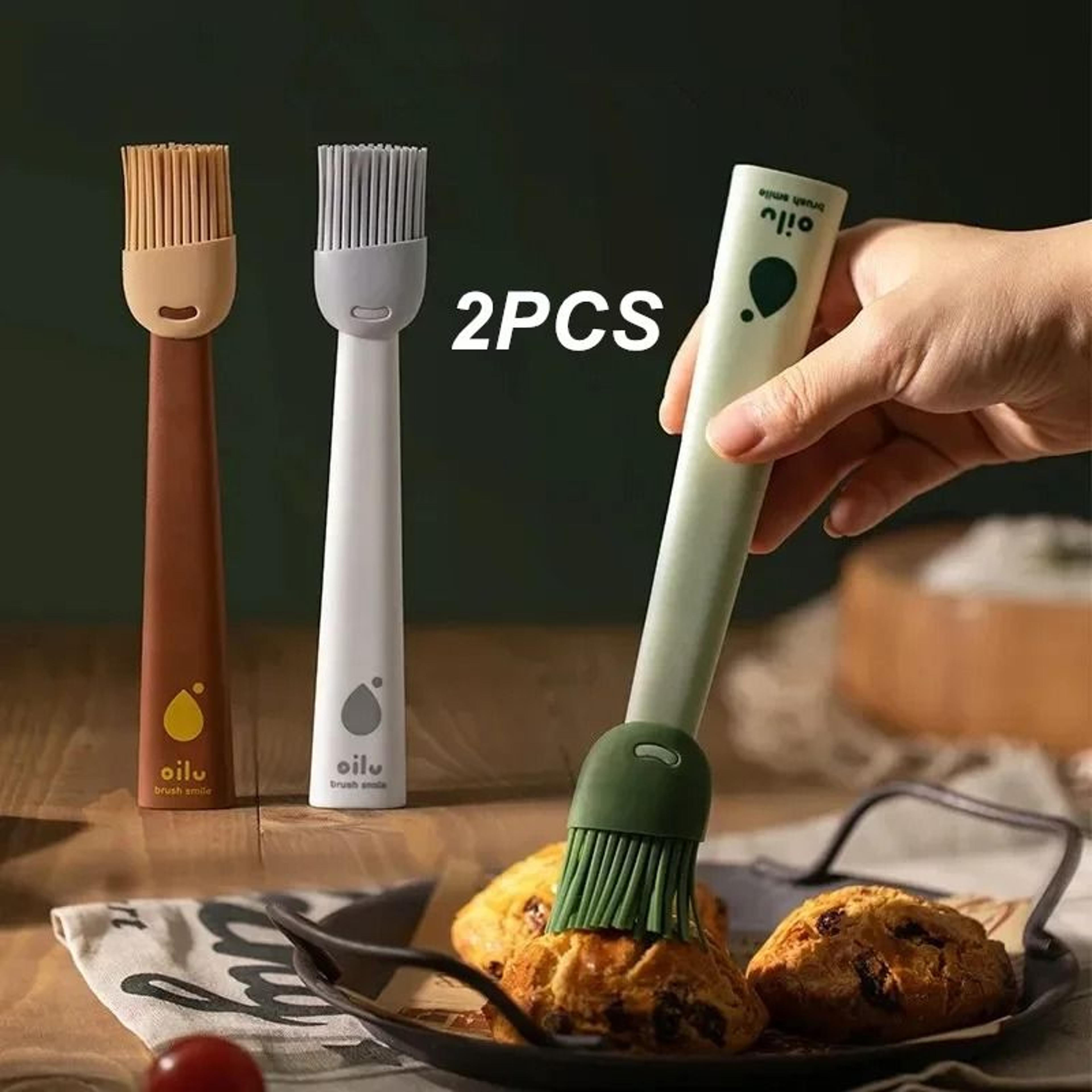 silicone oil basting brushes for bbq and heat-resistant kitchen grilling