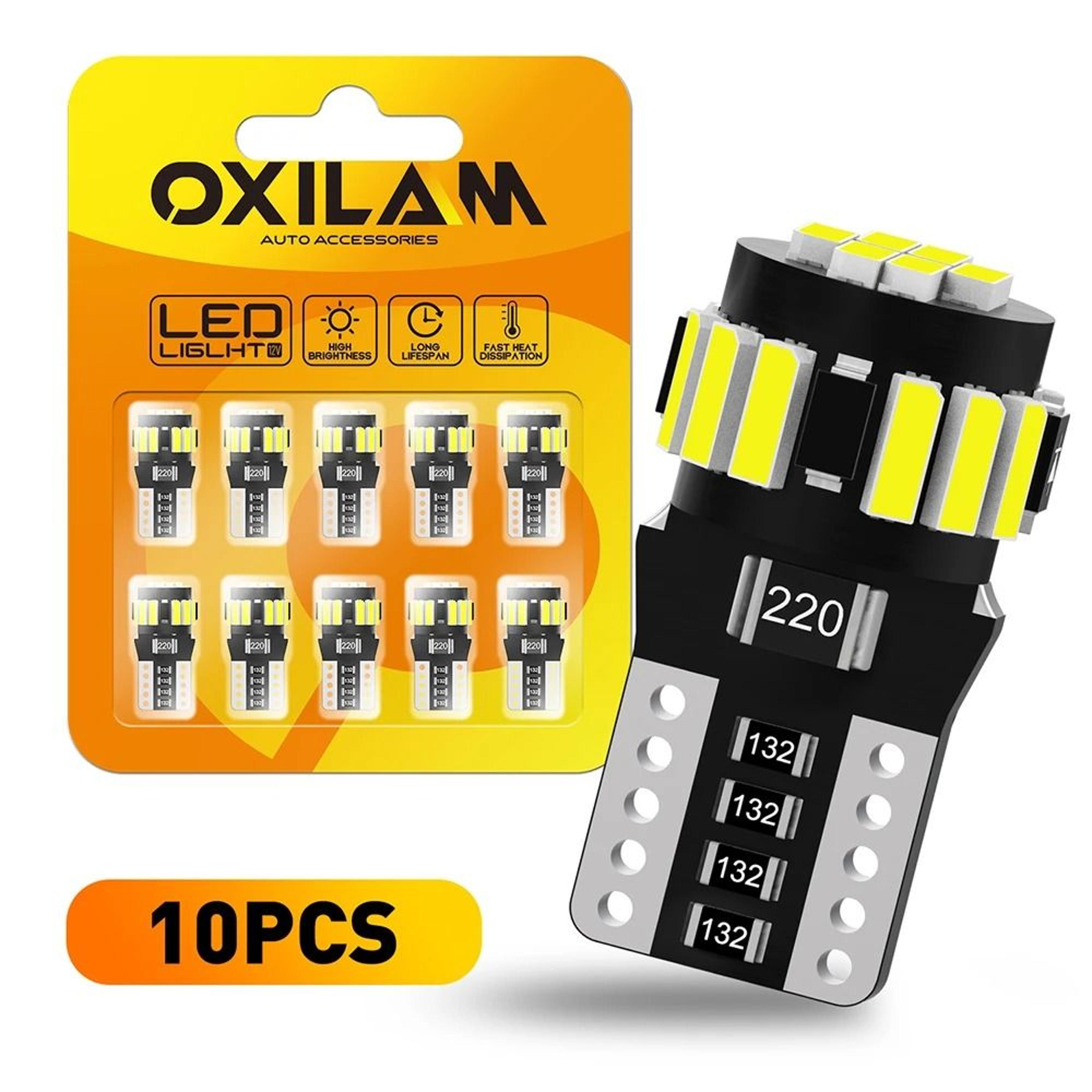 10x canbus t10 w5w led signal & parking bulbs for mercedes-benz
