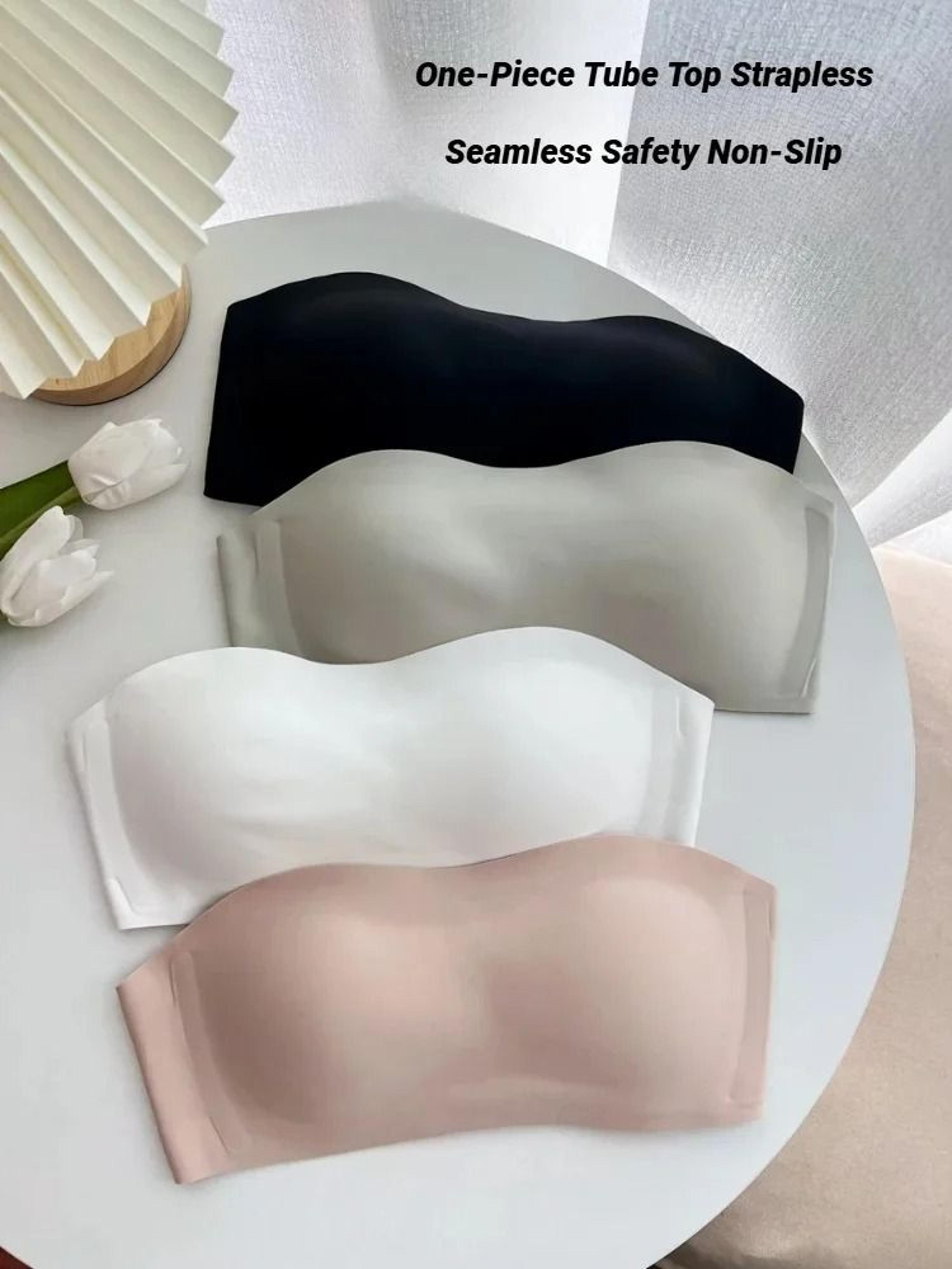 womens seamless strapless bra - invisible cup non-wire lingerie