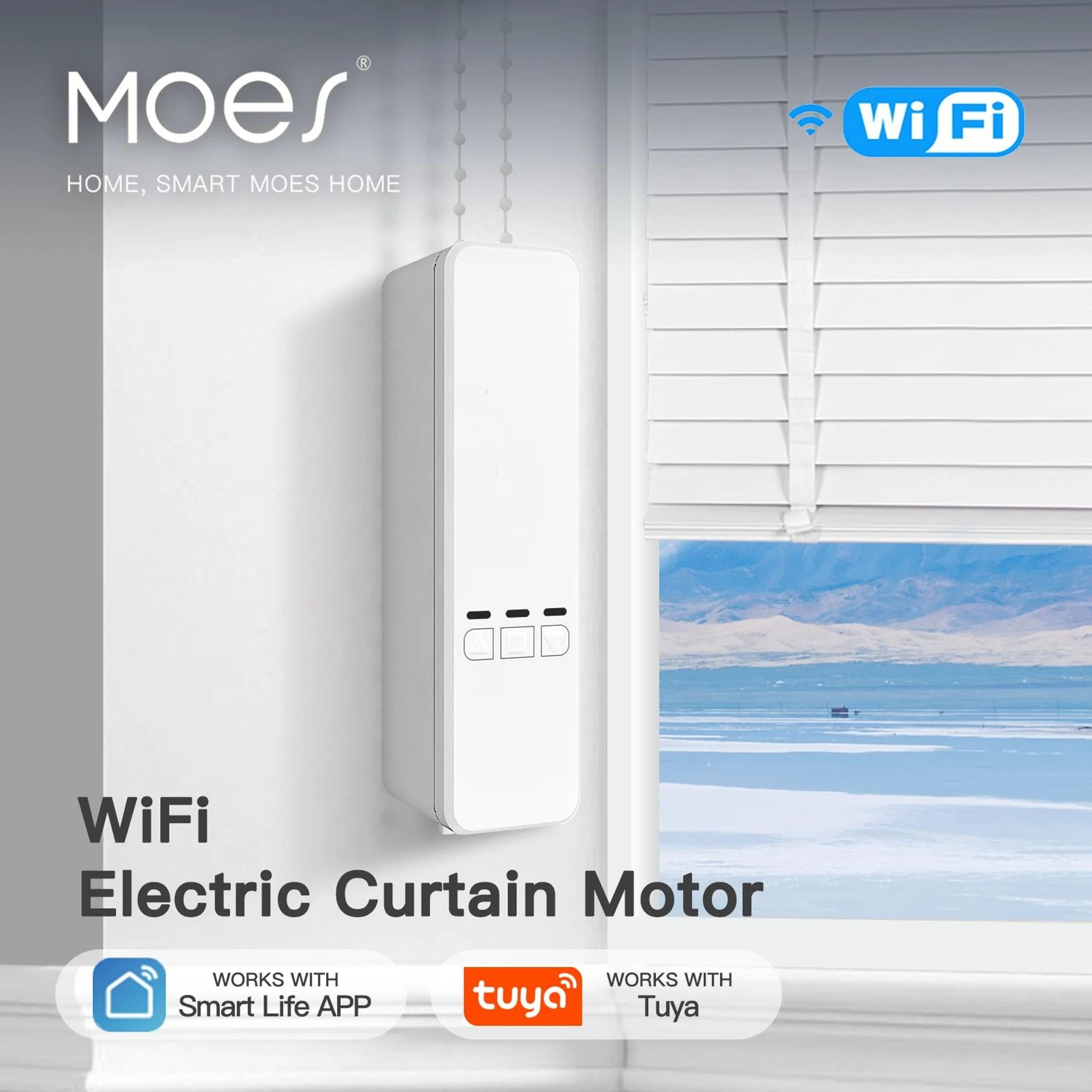 moes tuya wifi smart chain roller blinds motor - app & rf remote drive kit