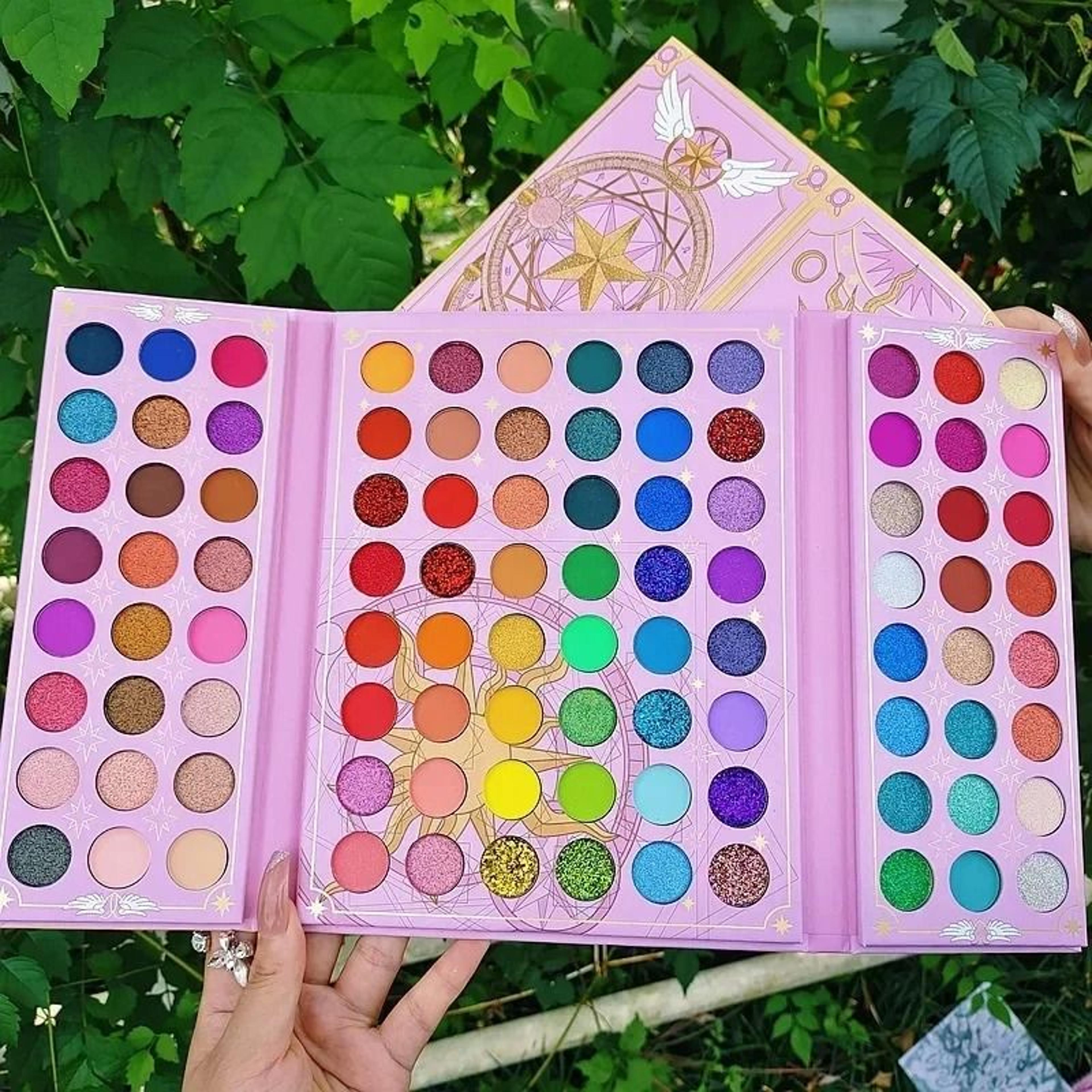 boutique 96-color mega eyeshadow palette - professional stage & neon artistry