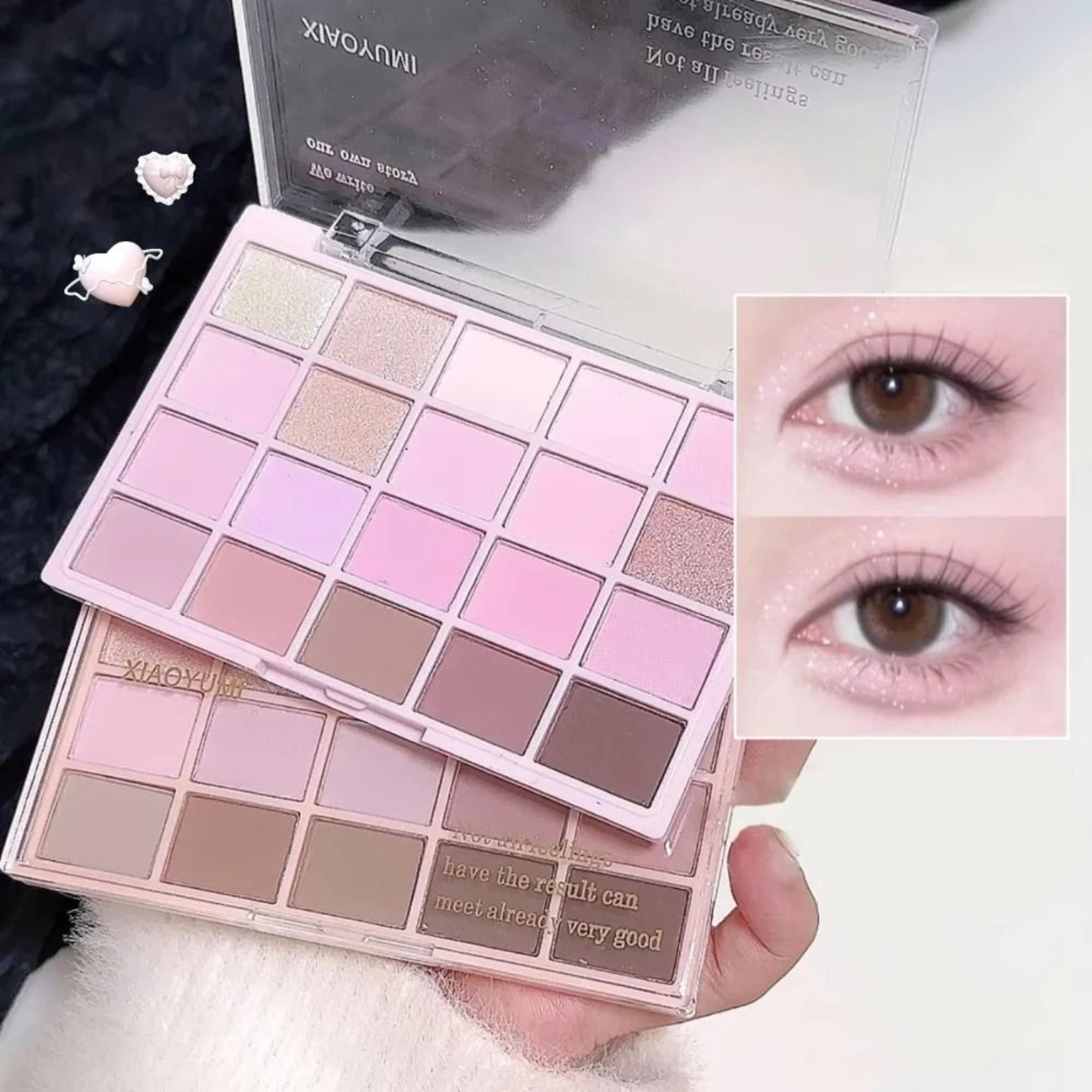 20-shade korean low-saturation matte eyeshadow palette - daily professional makeup