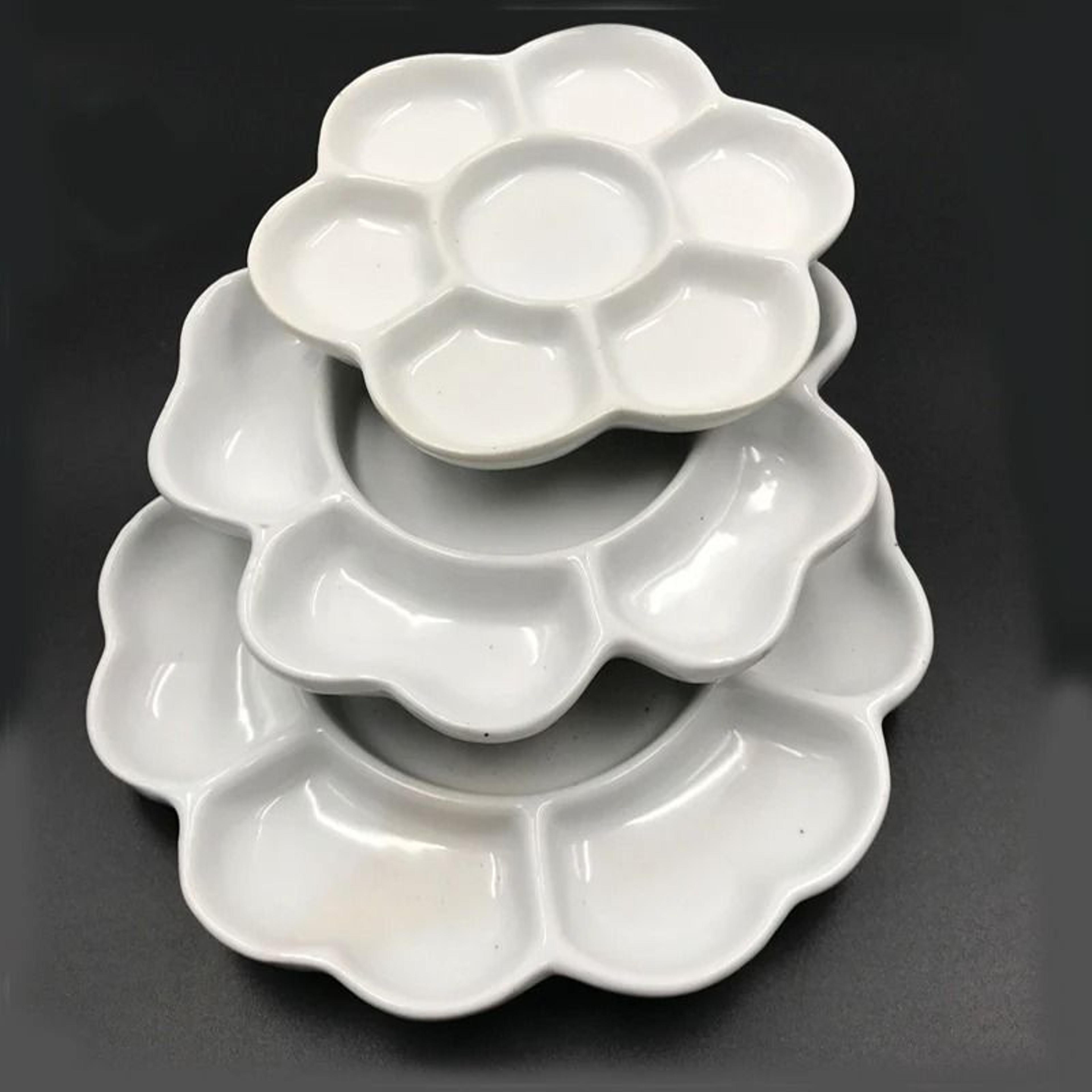 jingdezhen ceramic plum blossom palette pigment gouache watercolor painting art supplies