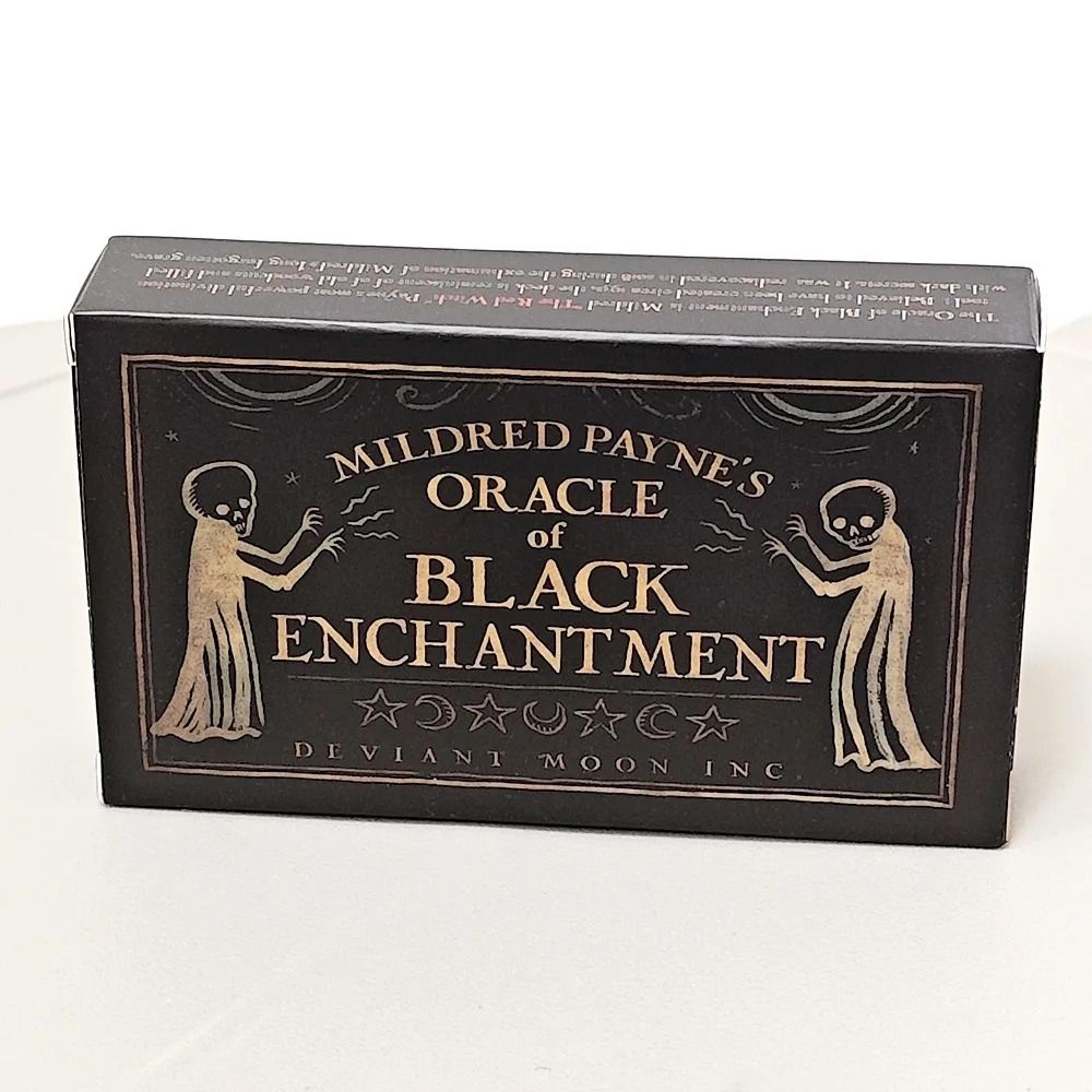 mildred paynes oracle of black enchantment | 52-card woodblock style divination deck