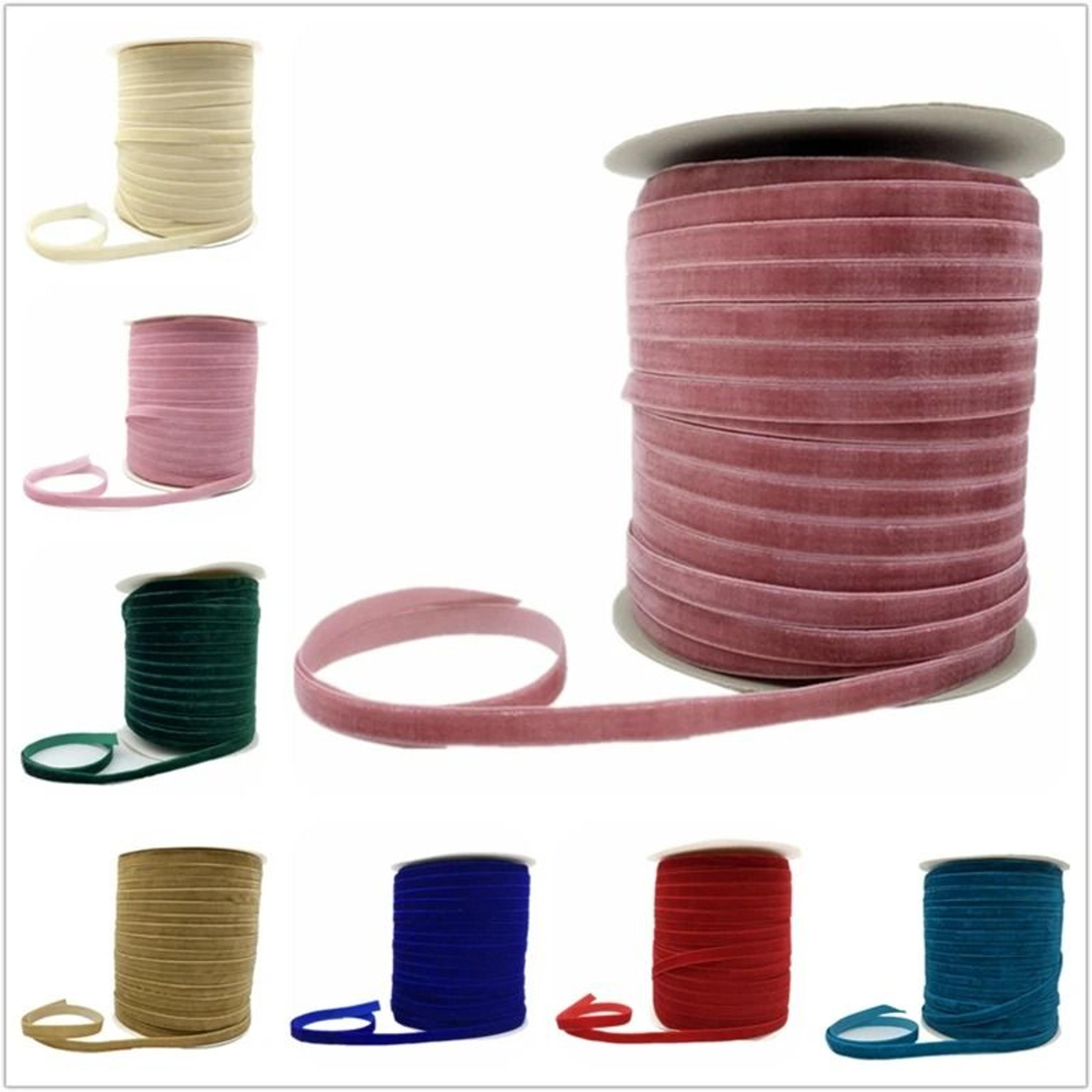 professional multi-width velvet ribbon | premium wedding, gift wrapping & diy hair bowknot system