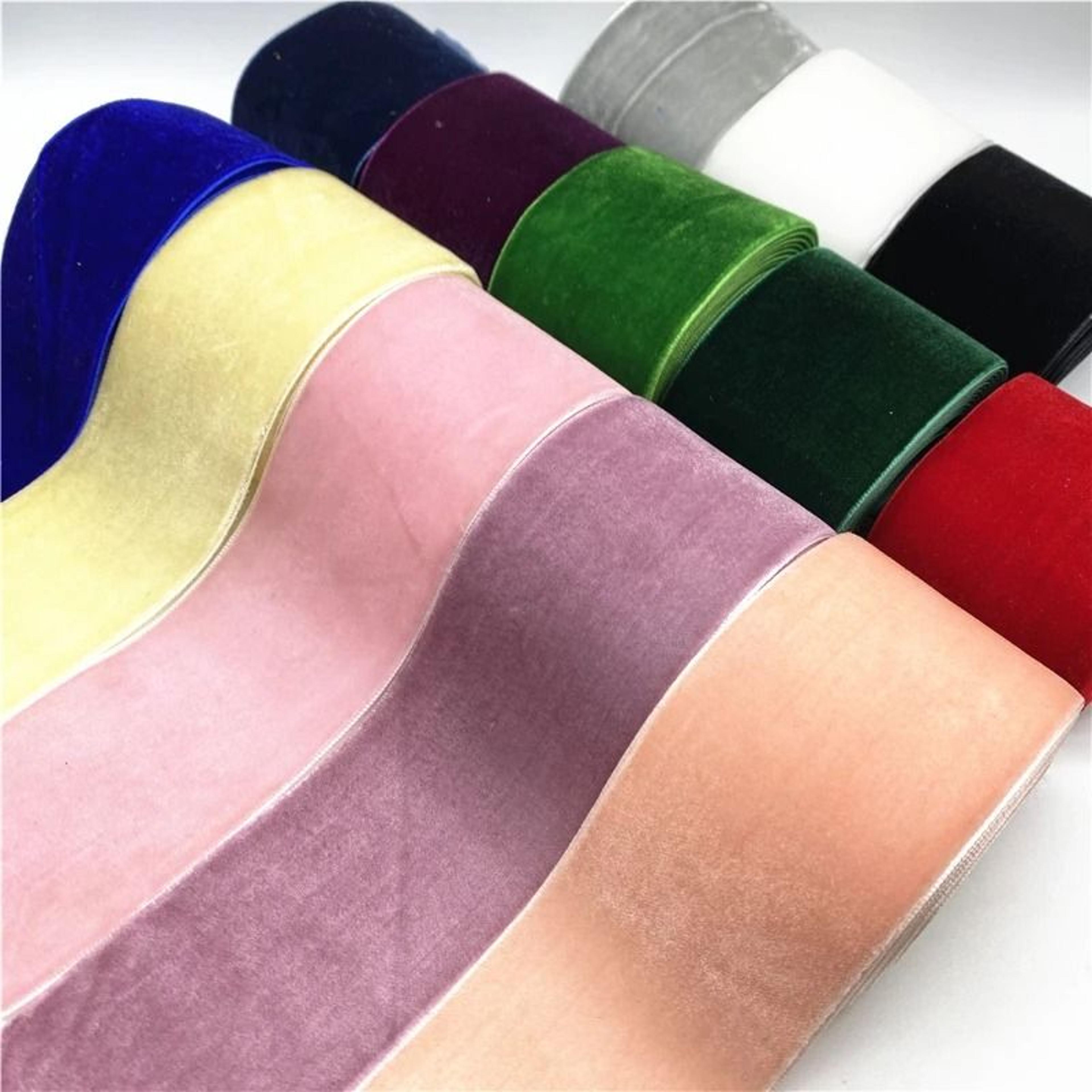 2-yard lot premium 1.97 in velvet ribbon | professional wedding, gift wrapping & diy sewing system