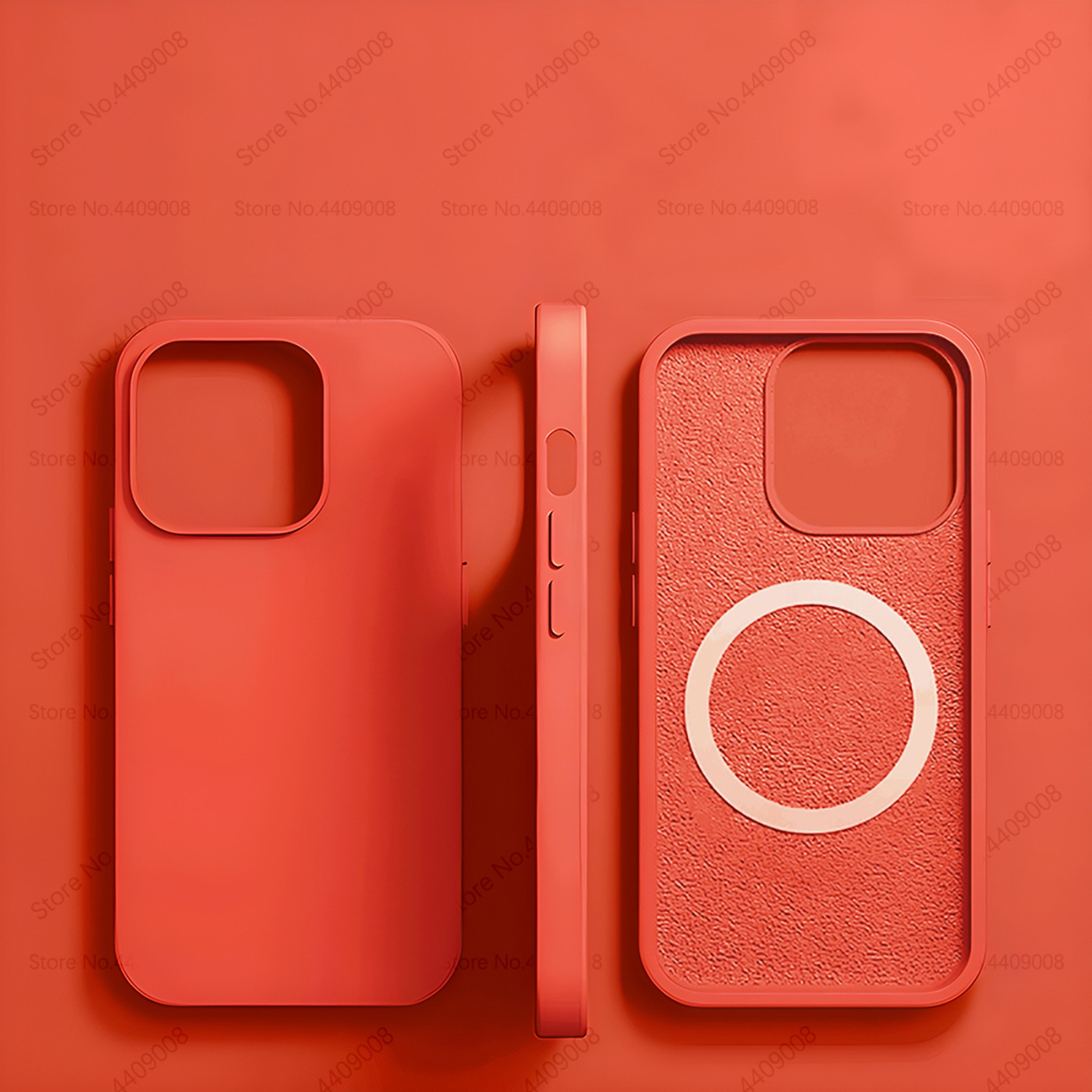 magsafe liquid silicone case for iphone | shockproof & wireless charging protection