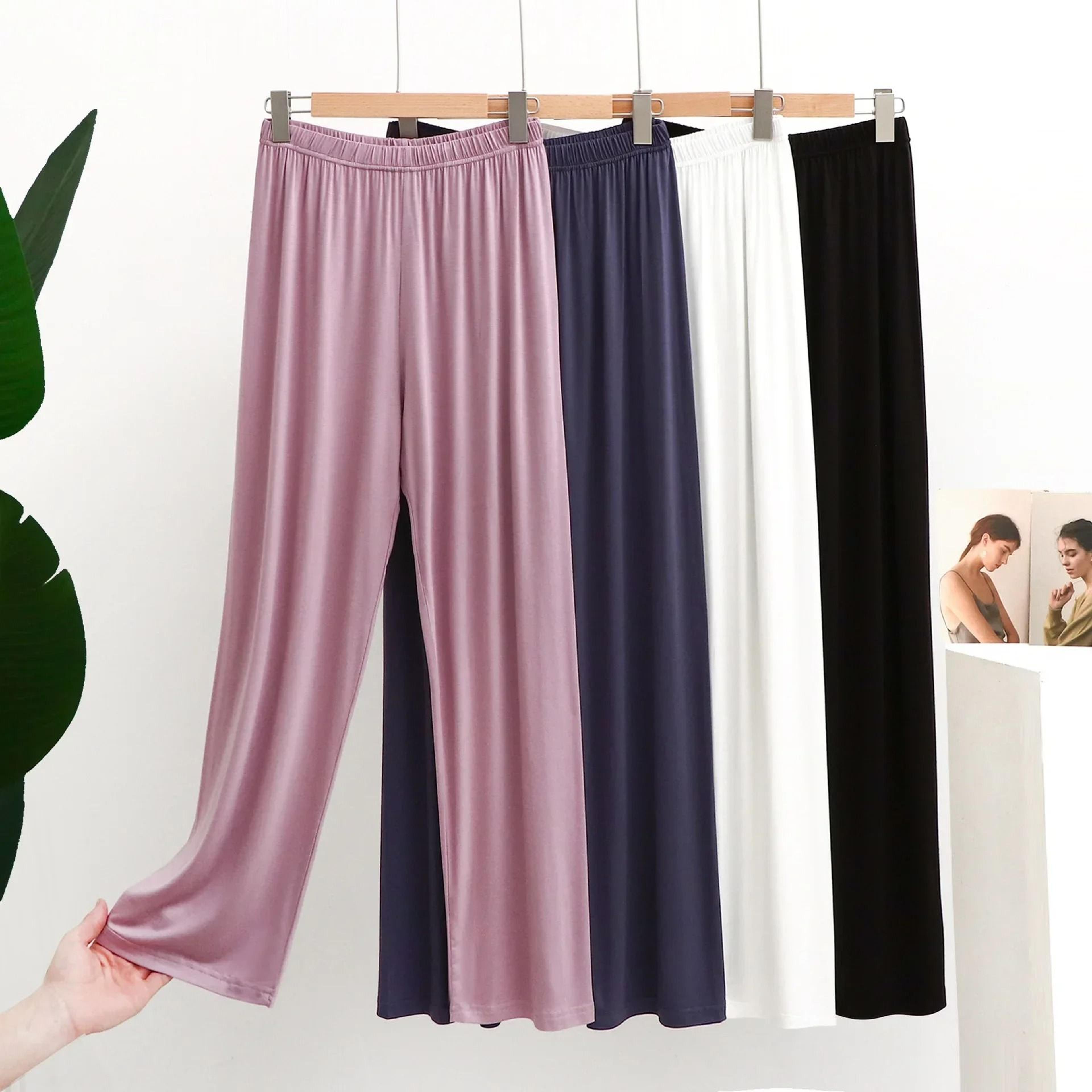 womens modal pajama pants | mosquito-proof relaxed sleepwear & smooth draping homewear system