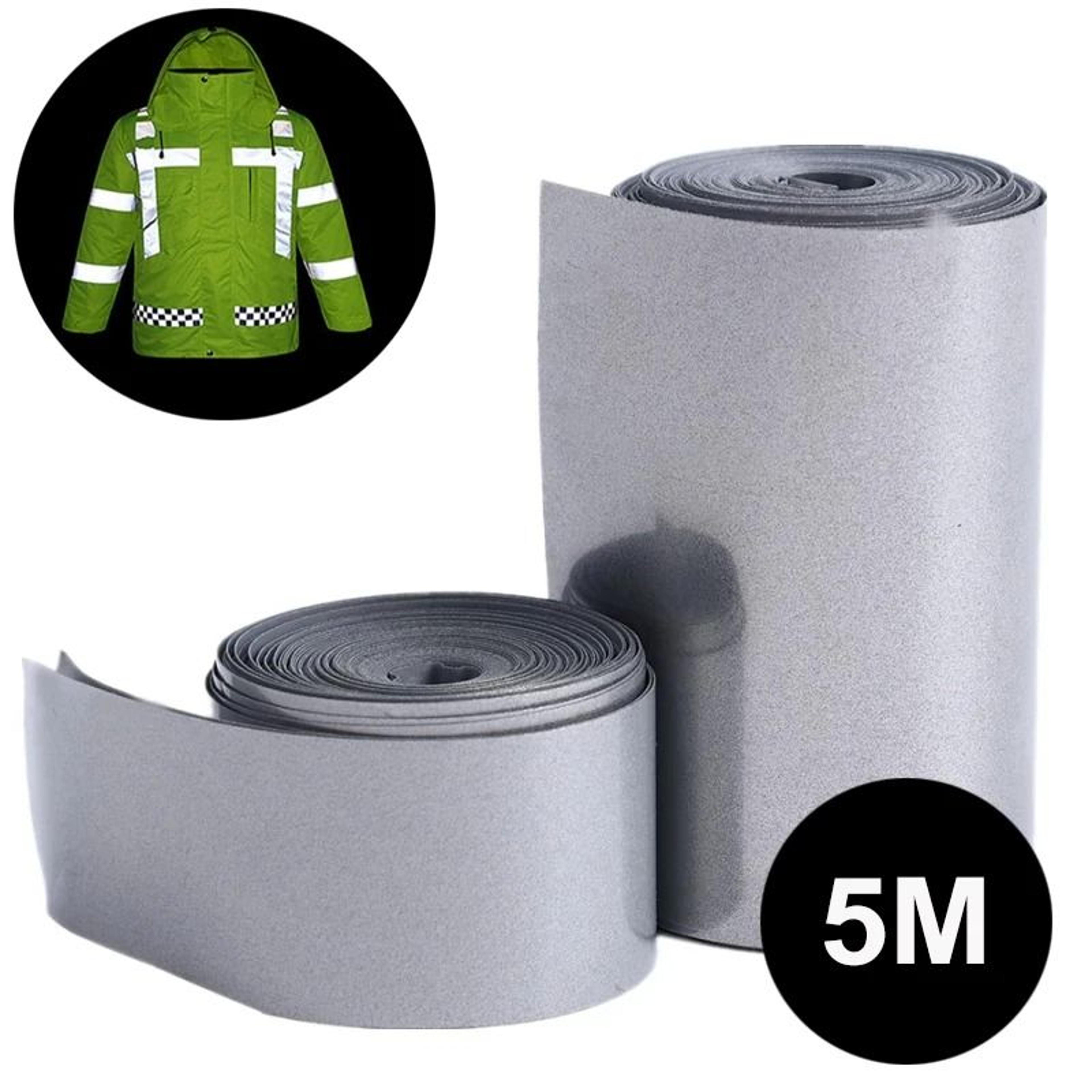 5m high reflective heat transfer strip | premium diy reflective film for clothing, bags & handmade crafts