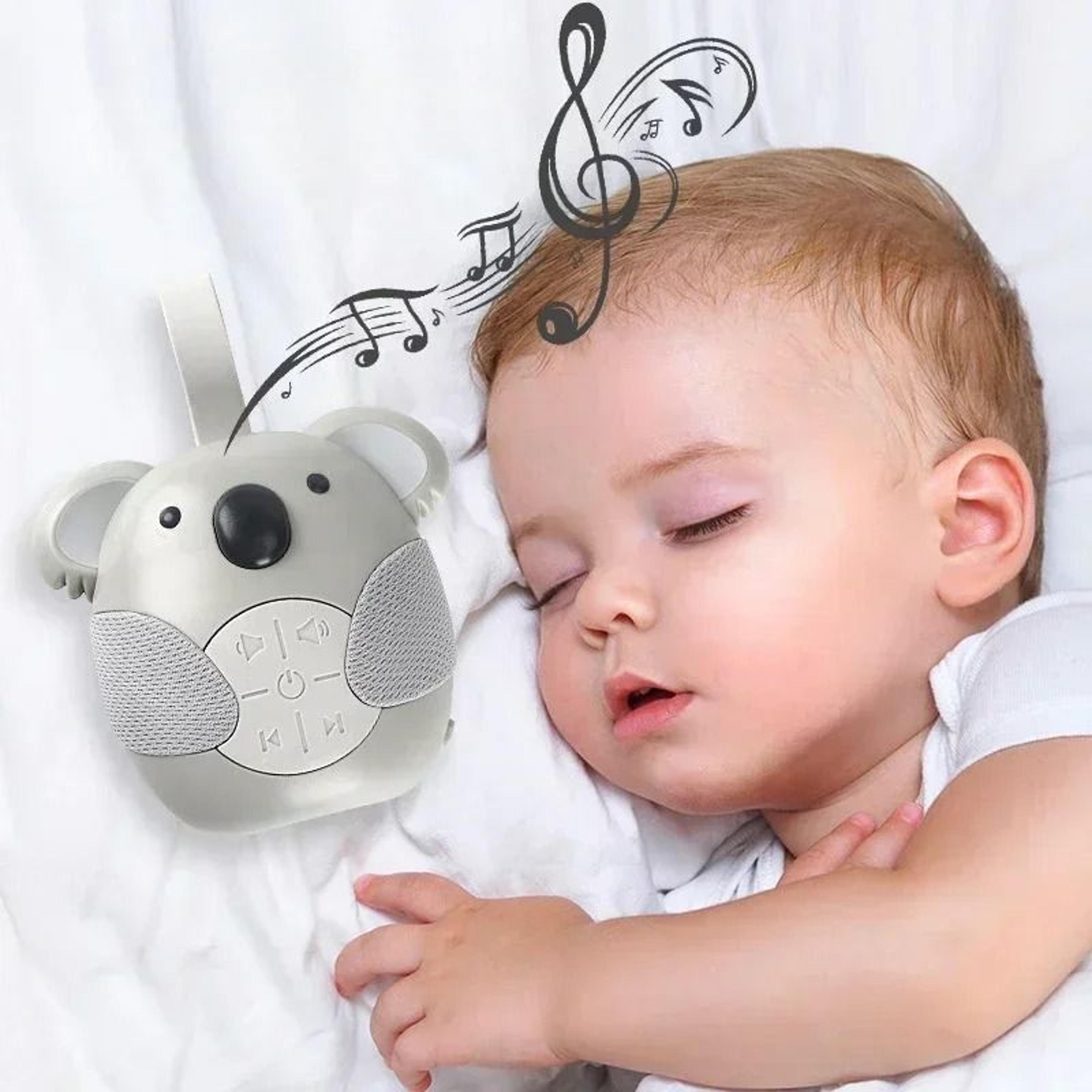 portable koala sleep sound machine white noise player for nursery & stroller