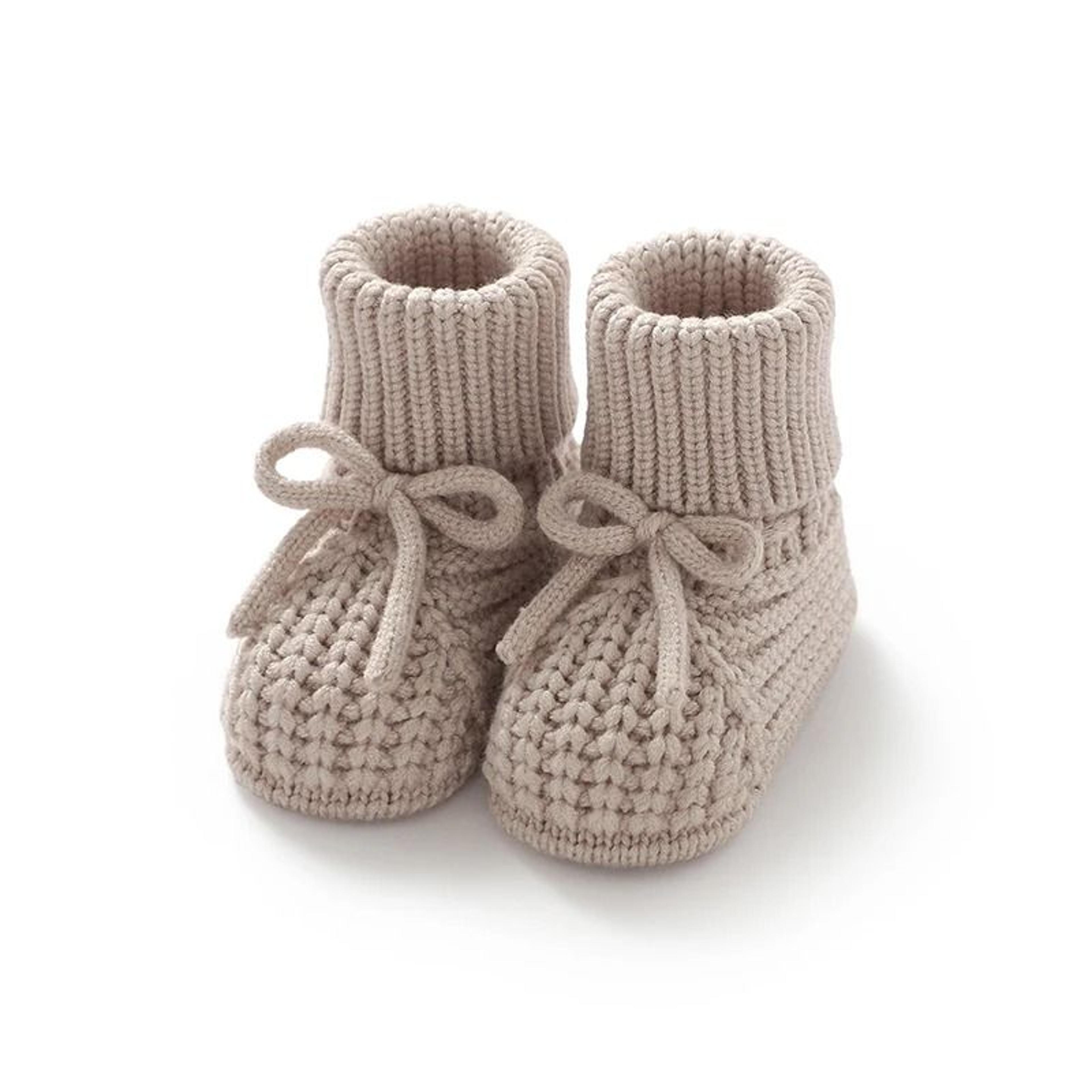 knitted soft-soled anti-slip baby booties & first walker crib shoes