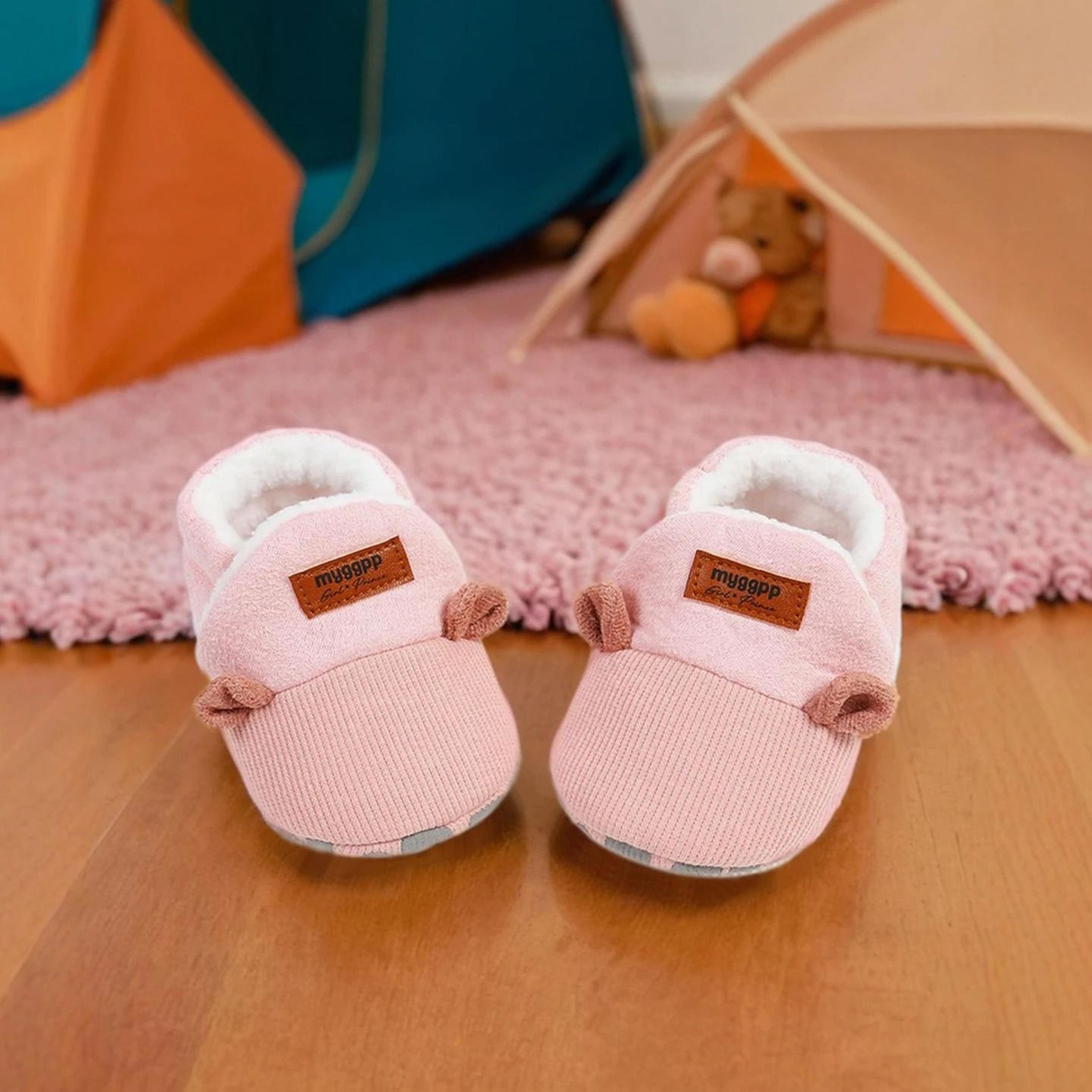 warm infant toddler crib snow boots soft anti-slip newborn slipper shoes