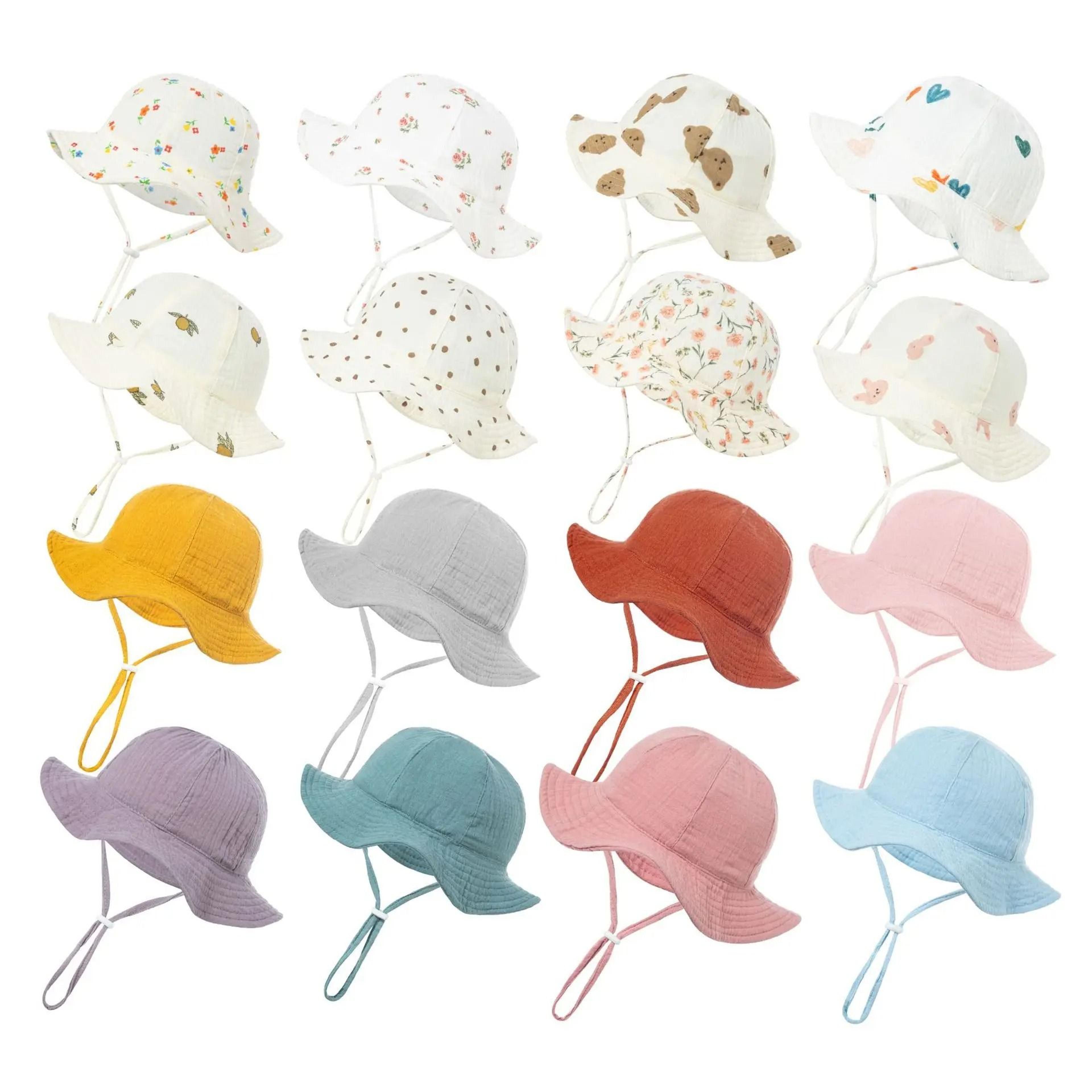elite cotton sunscreen bucket hat – premium outdoor panama cap for infants