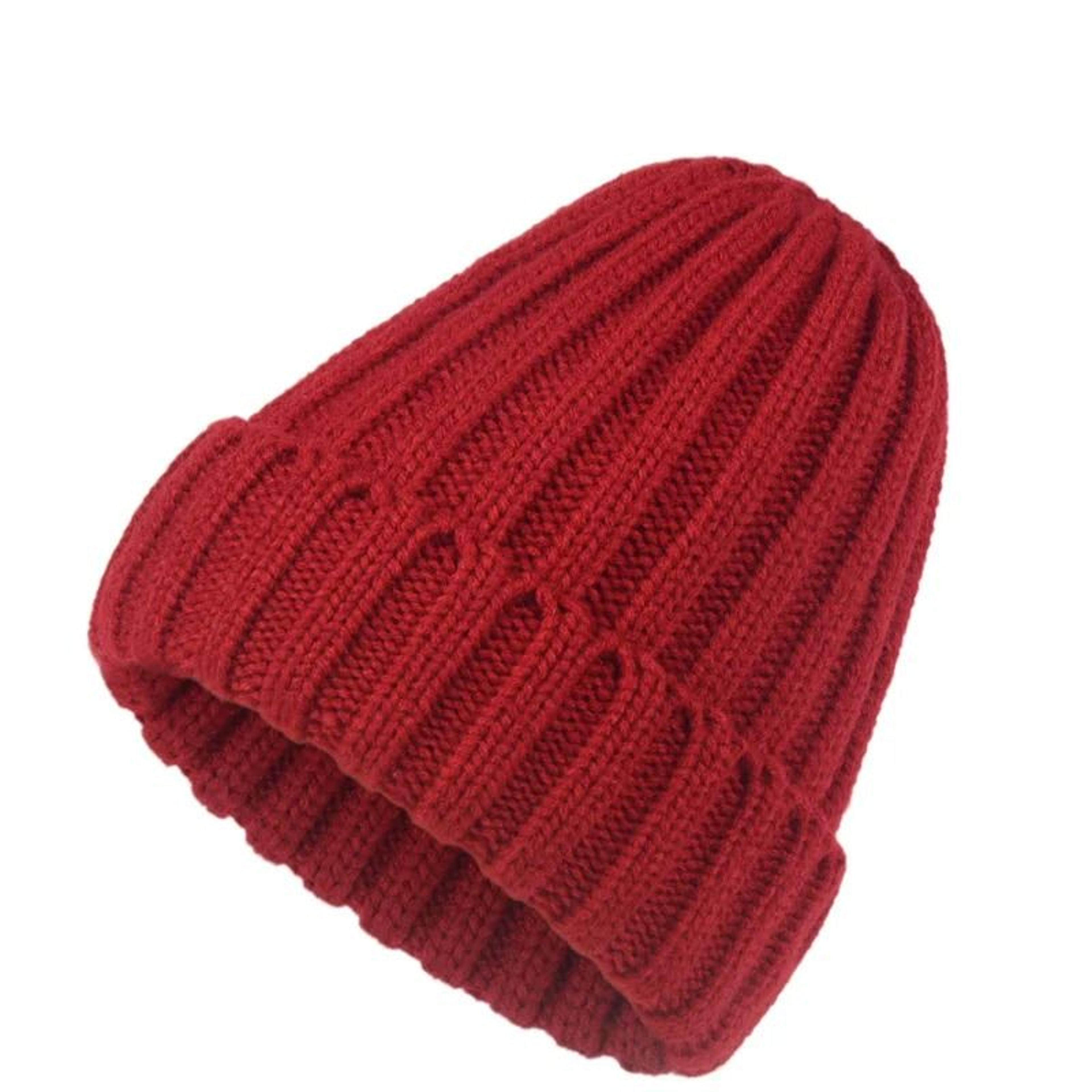 universal knit skull cap – premium solid color crochet beanie for men, women & youth