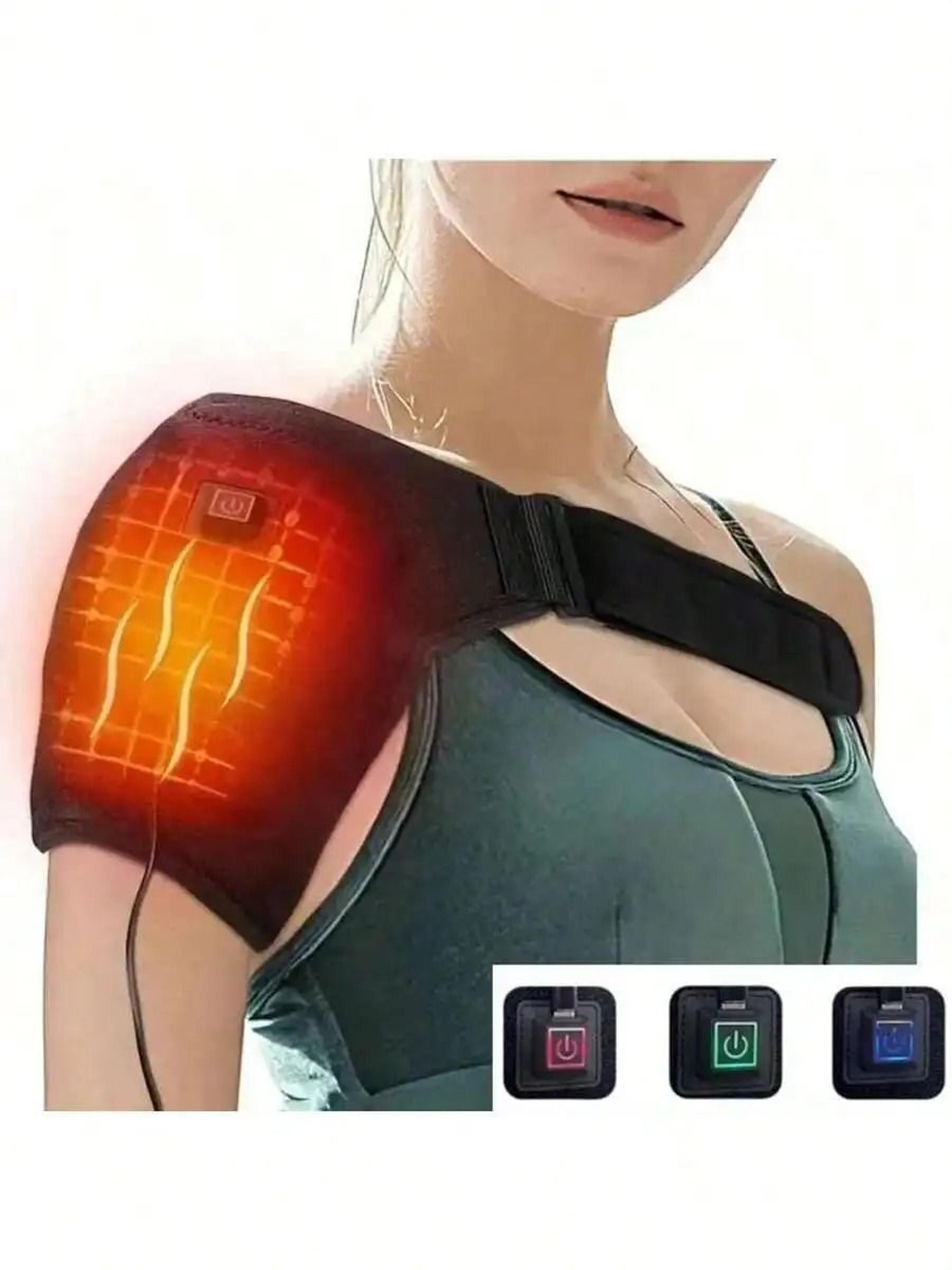usb electric heating shoulder brace – premium adjustable thermal massage support