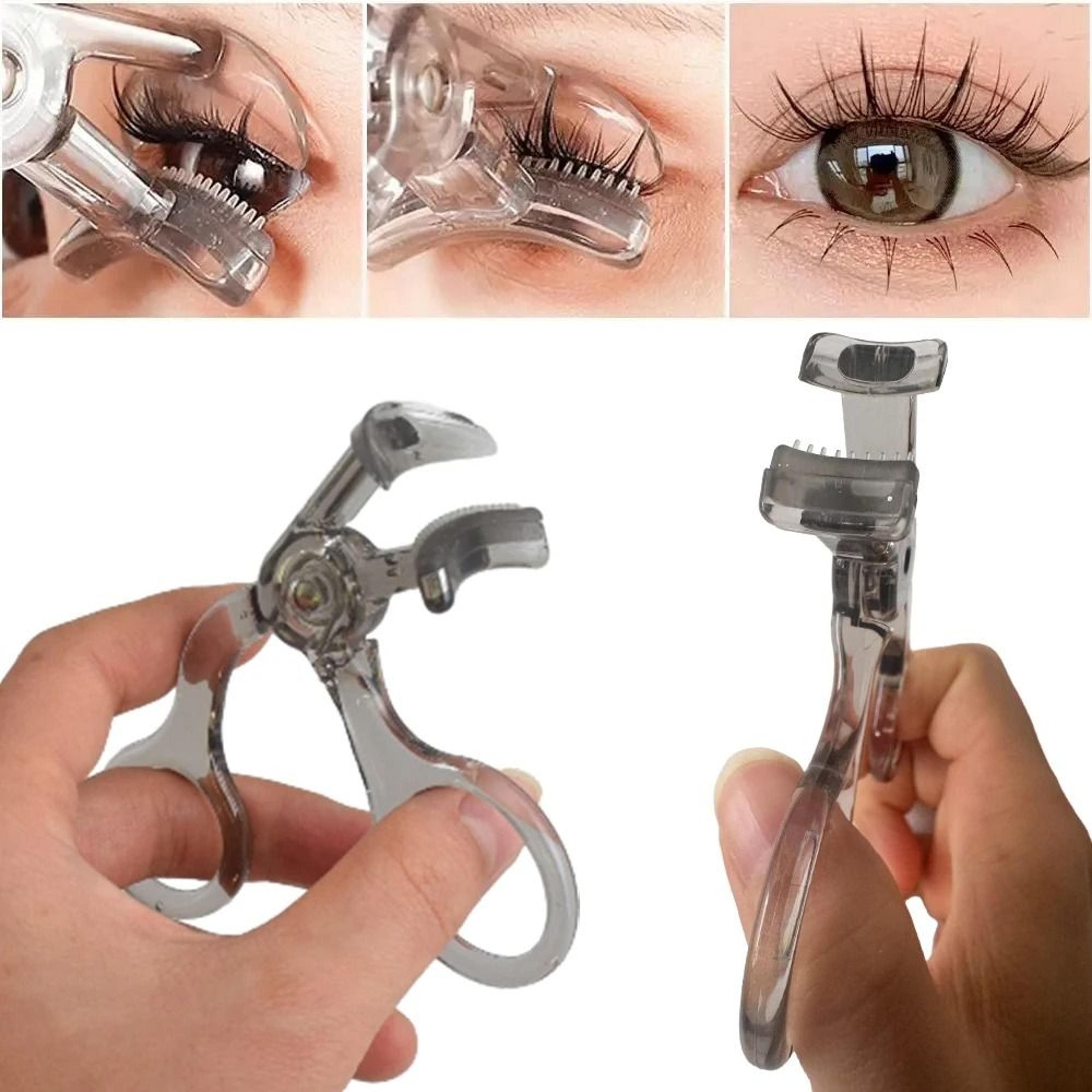 precision dual-action lash system – premium wide & partial eyelash curler with integrated comb