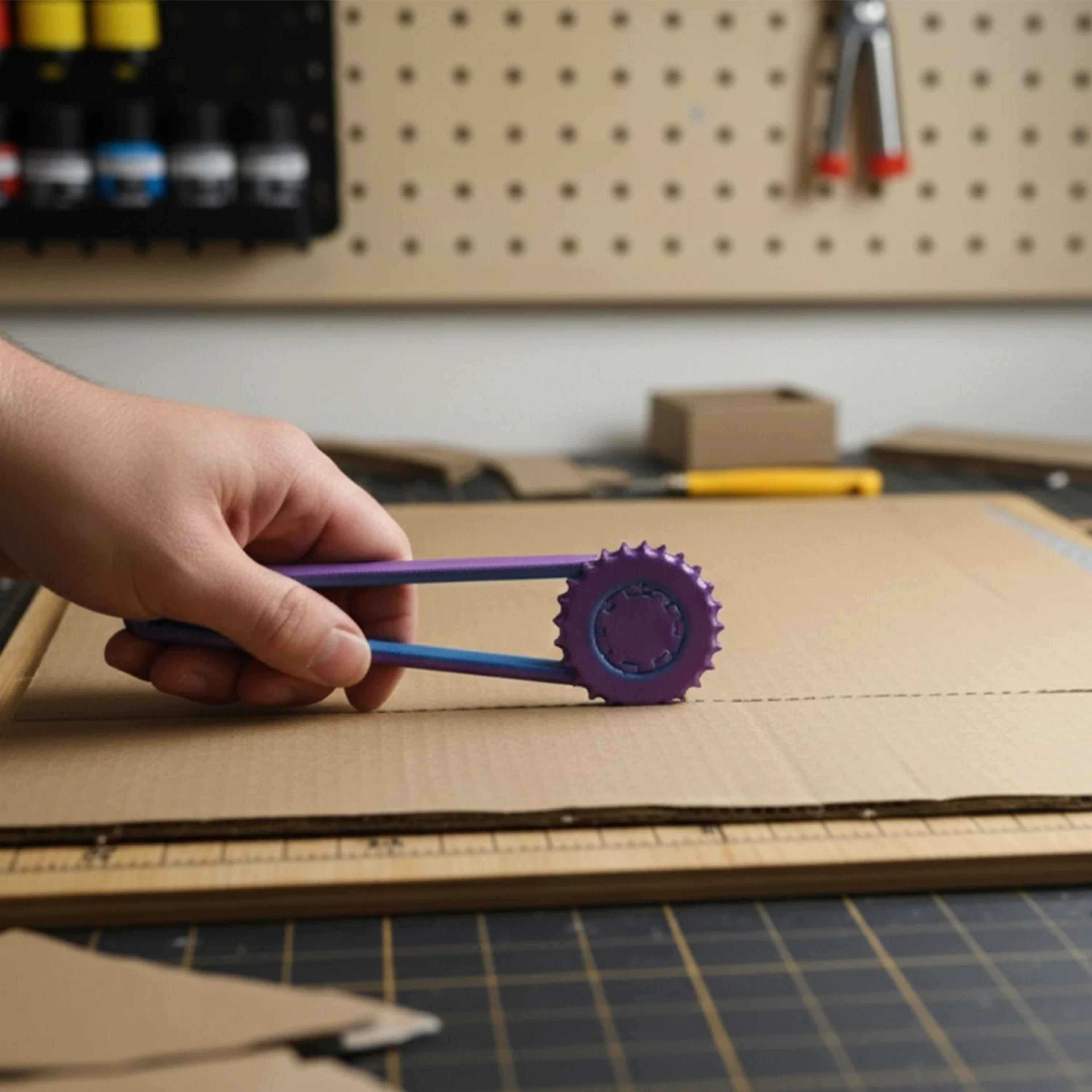 precision cardboard punch system – premium heavy duty diy craft & packaging tool